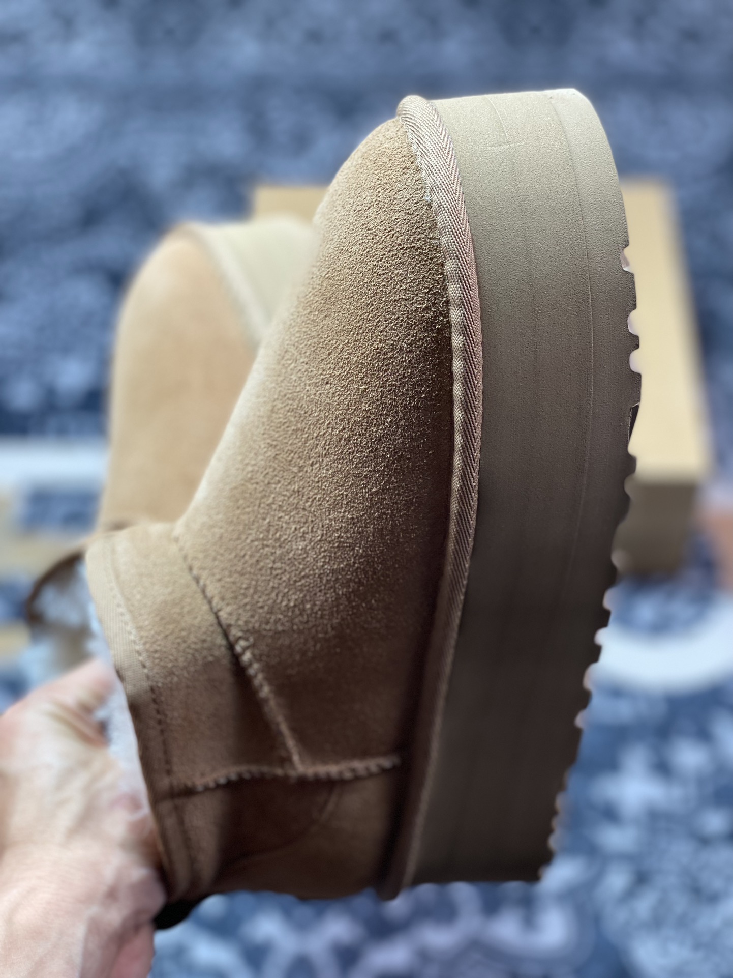 UGG W Classic Ultra Mini Platform 迷你增强厚底版系列短筒短靴“可乐深棕加绒”11350952-CHE