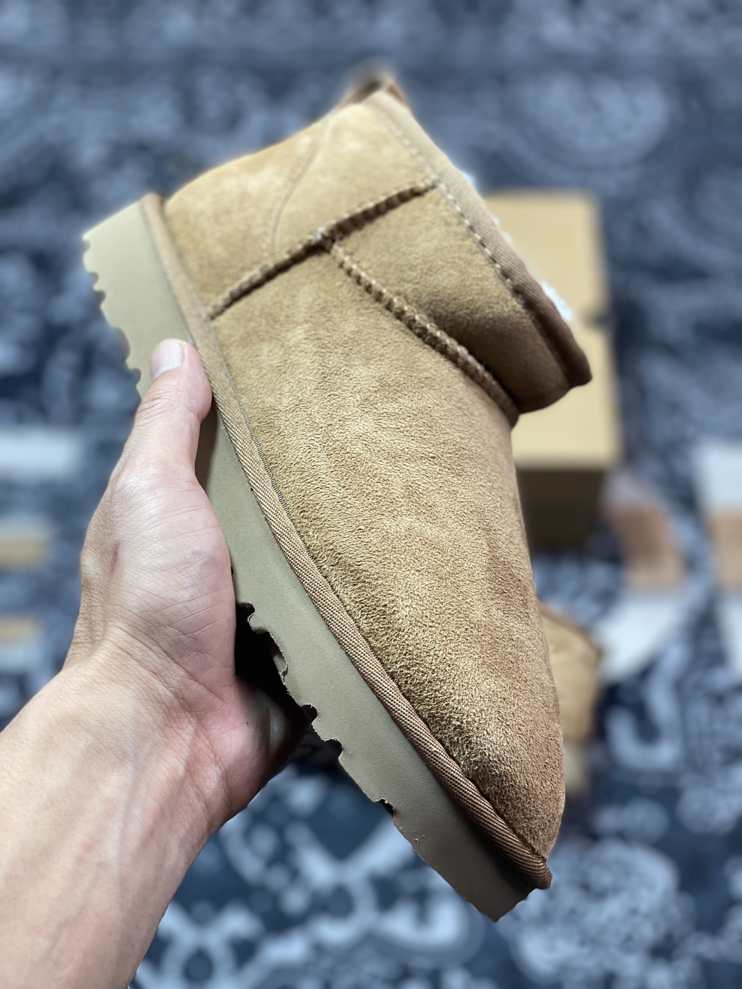 美国轻奢品牌UGG W Classic Mini II 经典迷你2.0系列短筒休闲百搭短靴“栗子棕加绒”1016222-CHE