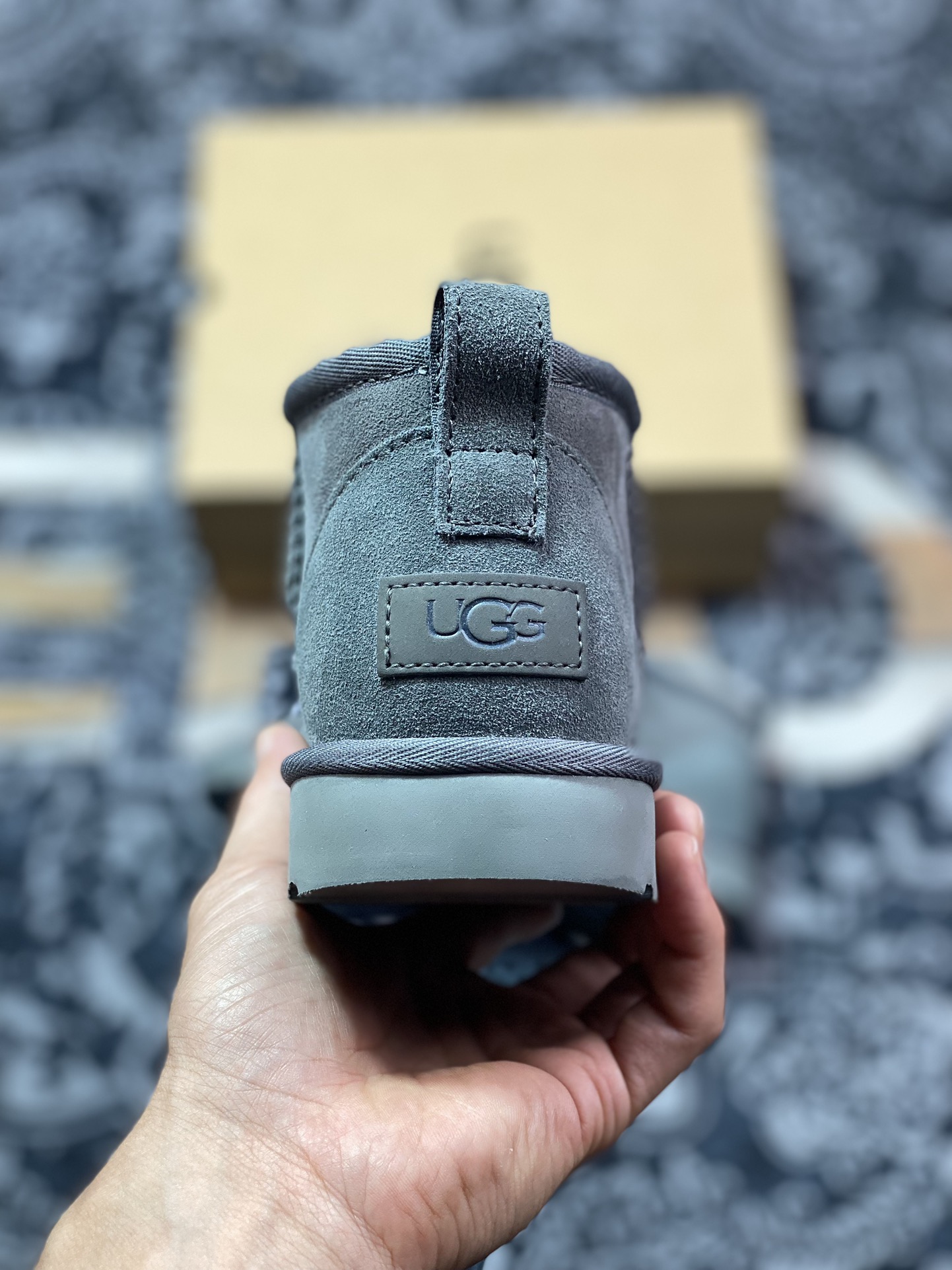 美国轻奢品牌UGG W Classic Ultra Mini 经典迷你超短短筒加绒休闲百搭短靴“深灰加绒”1116109-GREY