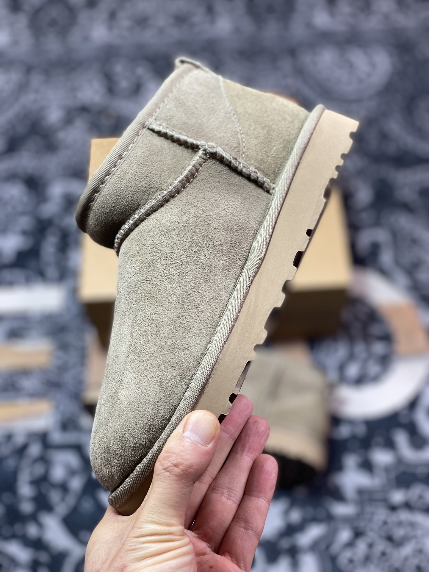 轻奢品牌UGG W Classic Ultra Mini 经典迷你超短系列8.9cm短筒加绒休闲百搭短靴“羚羊棕加绒”1116109-ALP