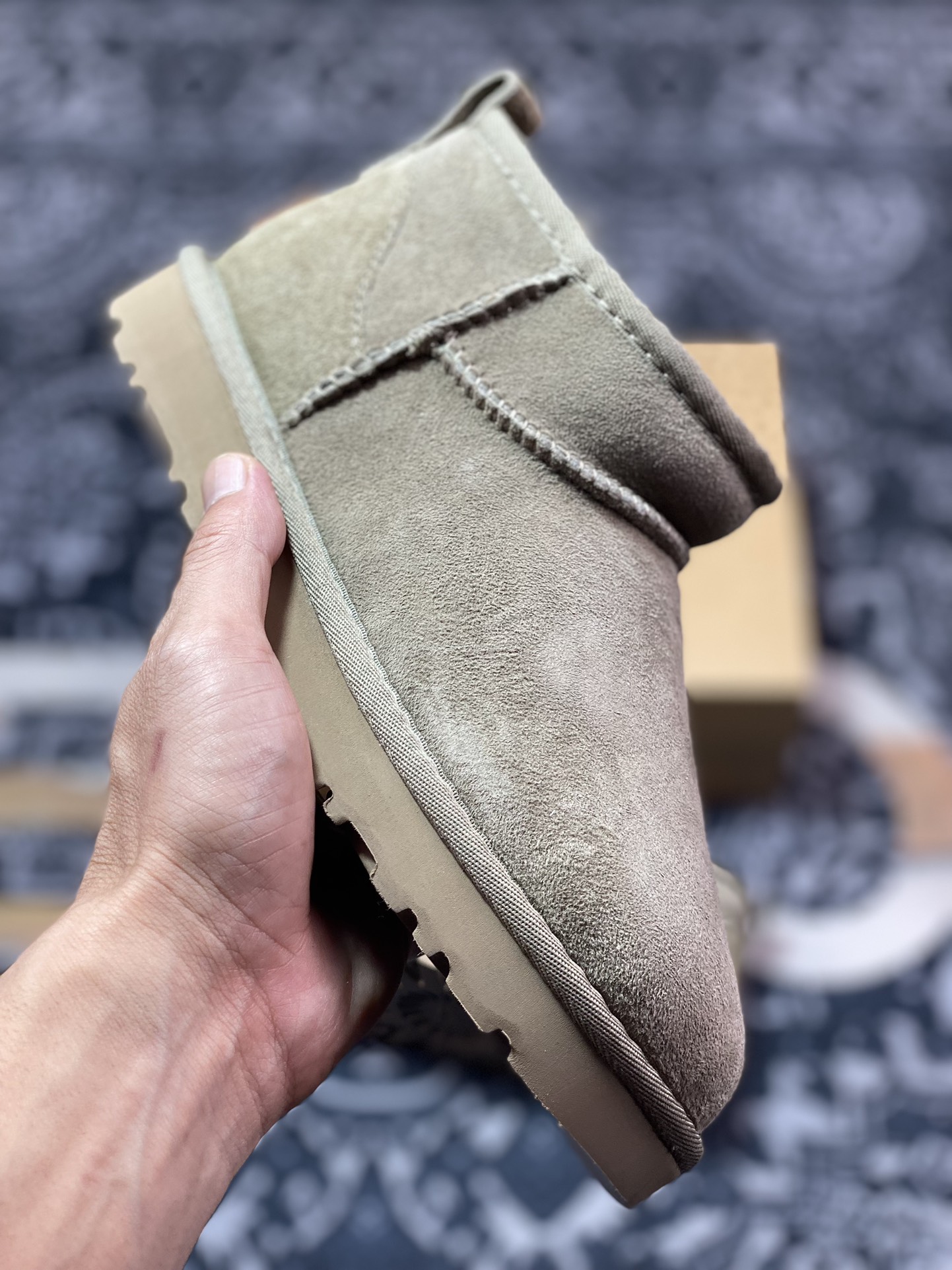 轻奢品牌UGG W Classic Ultra Mini 经典迷你超短系列8.9cm短筒加绒休闲百搭短靴“羚羊棕加绒”1116109-ALP