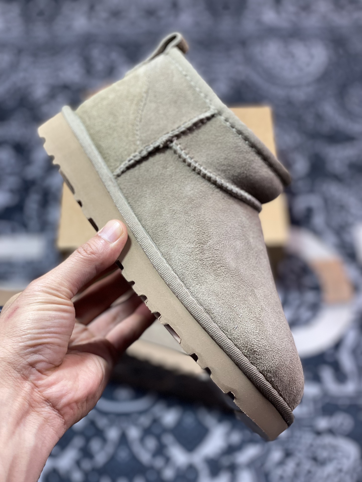 轻奢品牌UGG W Classic Ultra Mini 经典迷你超短系列8.9cm短筒加绒休闲百搭短靴“羚羊棕加绒”1116109-ALP