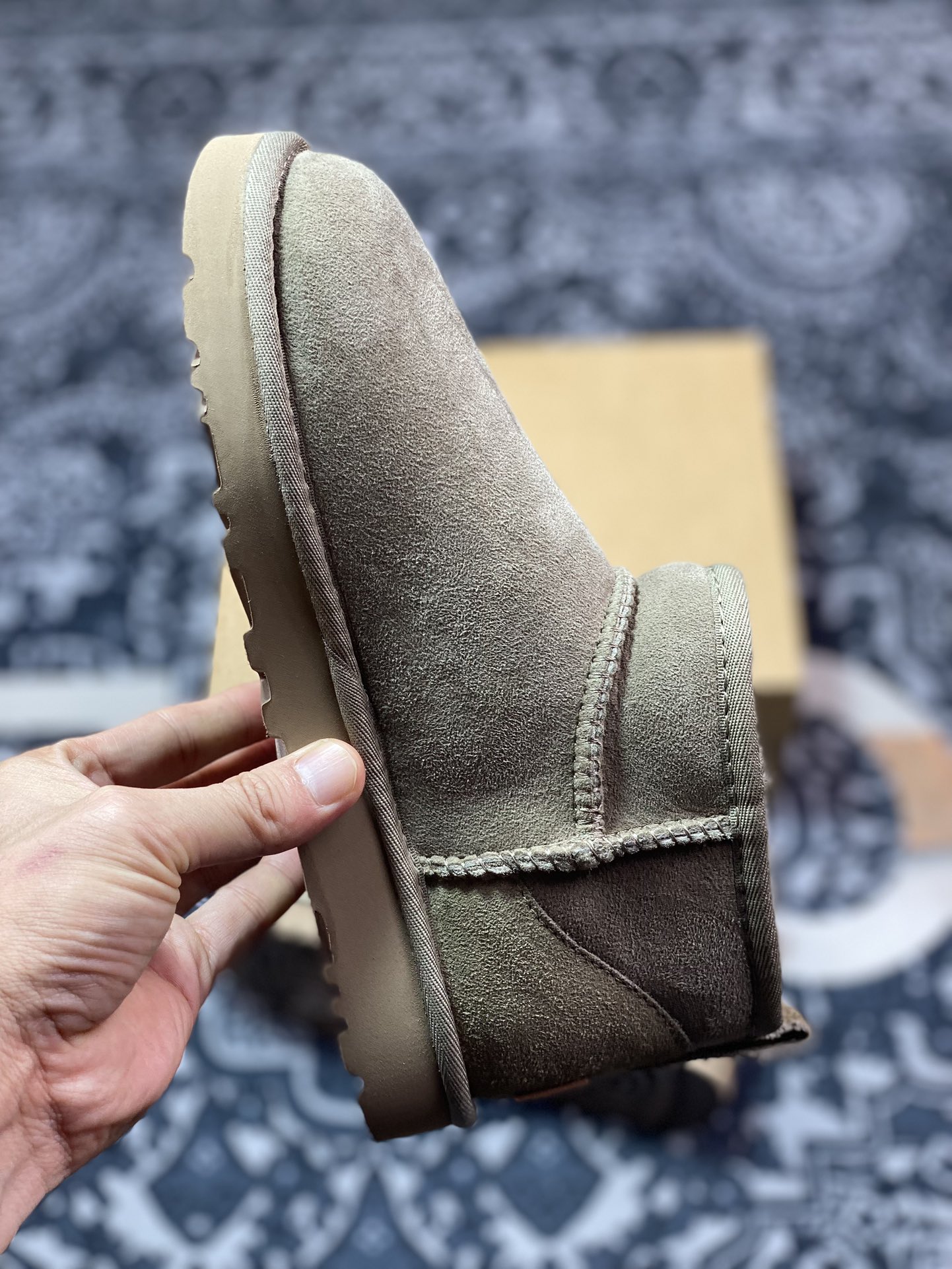 轻奢品牌UGG W Classic Ultra Mini 经典迷你超短系列8.9cm短筒加绒休闲百搭短靴“羚羊棕加绒”1116109-ALP