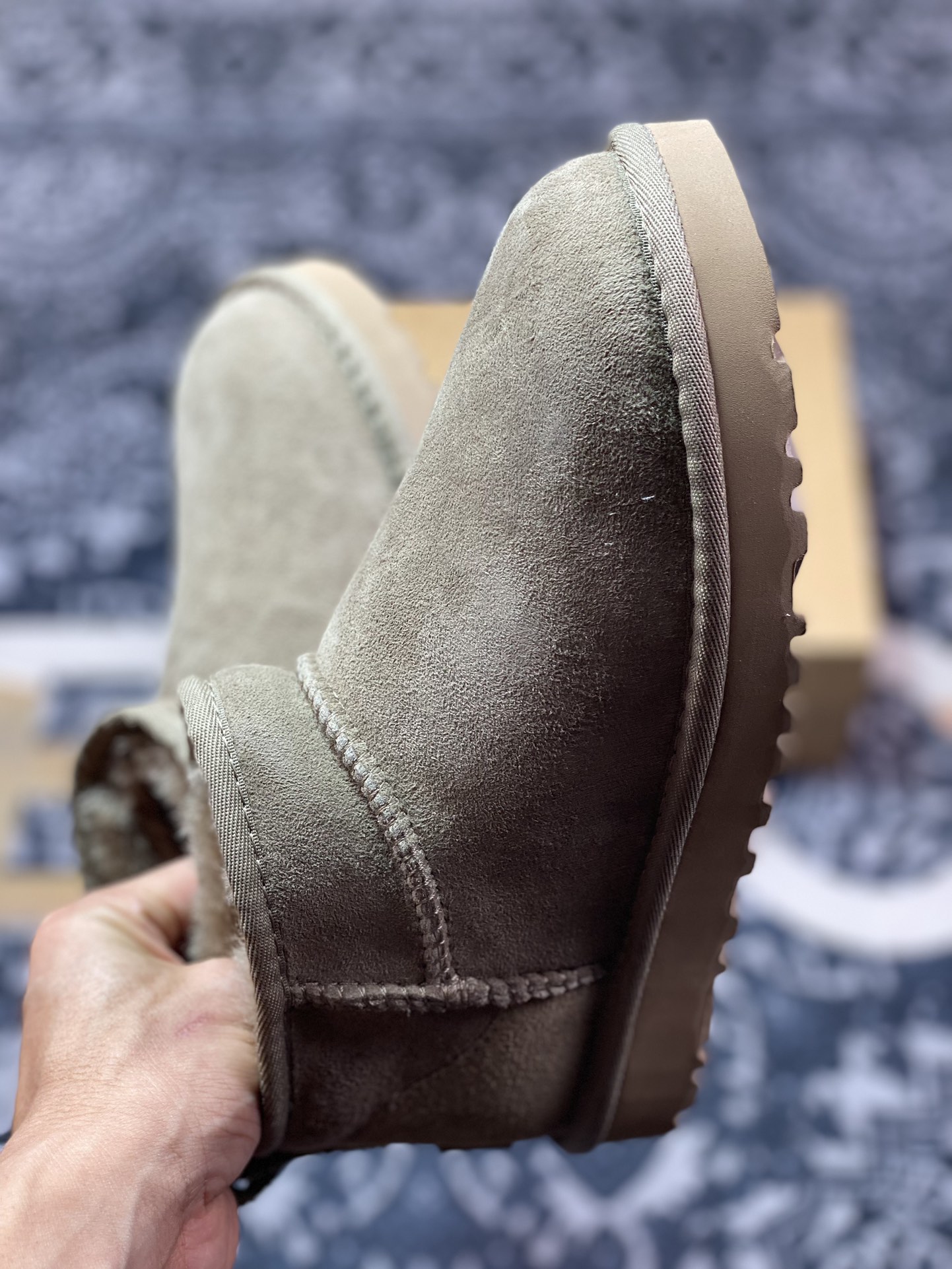 轻奢品牌UGG W Classic Ultra Mini 经典迷你超短系列8.9cm短筒加绒休闲百搭短靴“羚羊棕加绒”1116109-ALP