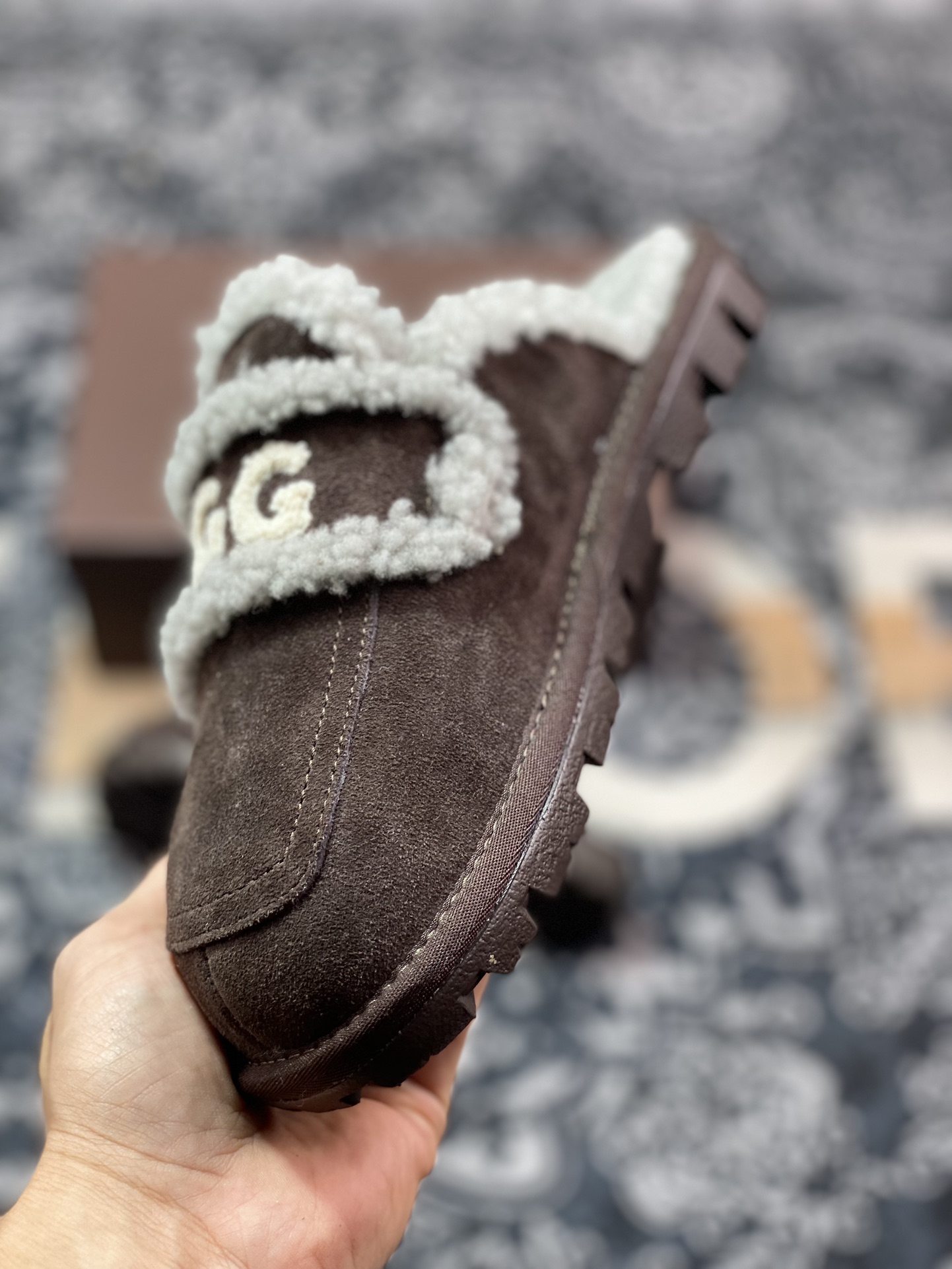 UGG W Classic Coquette Clog Slipper II 科凯特2.0系列时尚半拖鞋“咖啡棕加绒”OB938/CHOCOLATE