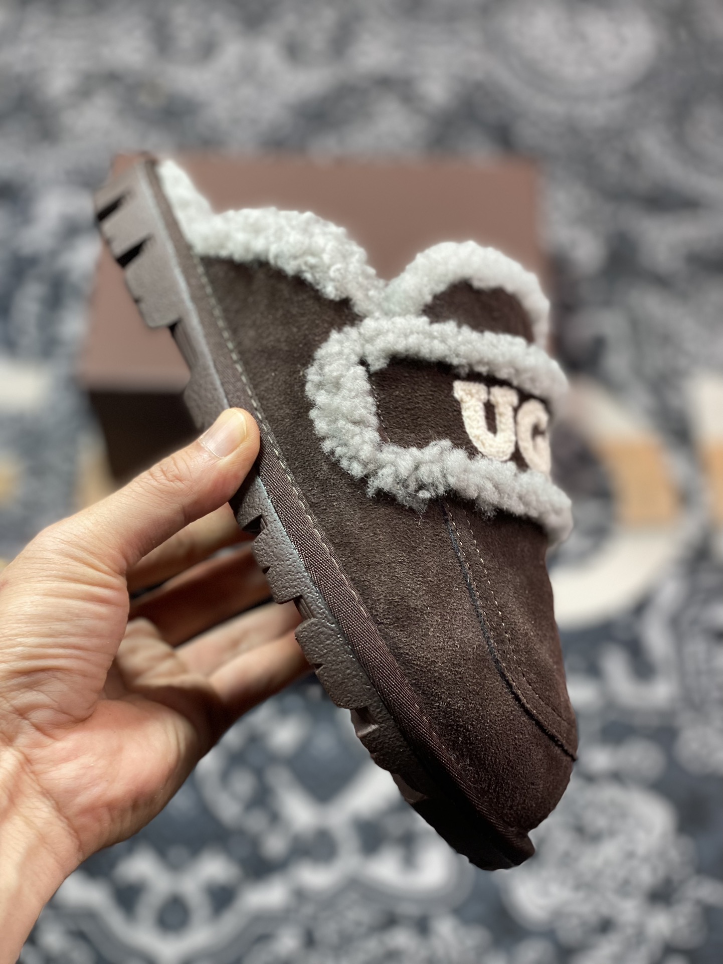 UGG W Classic Coquette Clog Slipper II 科凯特2.0系列时尚半拖鞋“咖啡棕加绒”OB938/CHOCOLATE