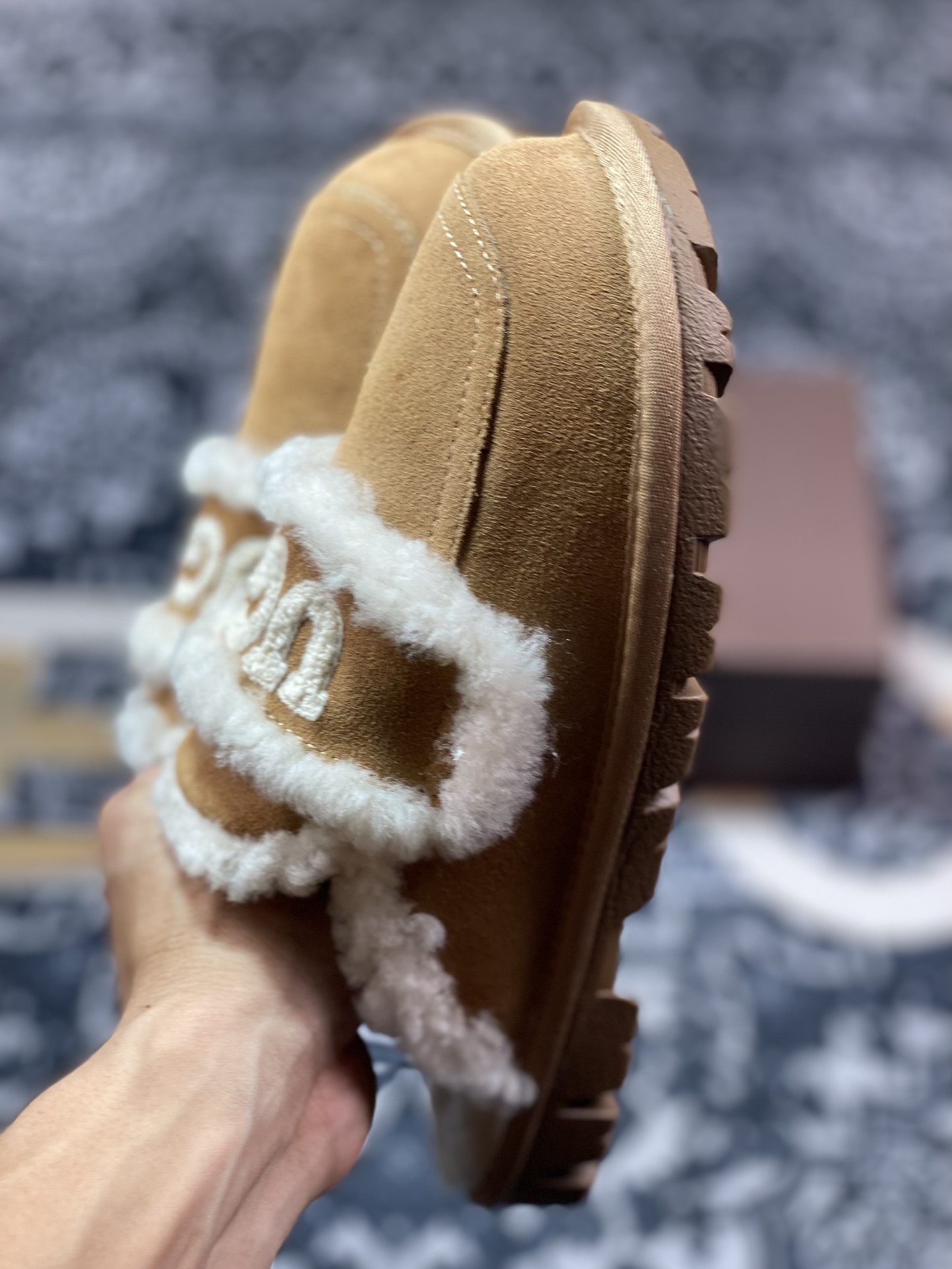 UGG W Classic Coquette Clog Slipper II 科凯特2.0系列时尚半拖鞋“栗子棕加绒”OB938/CHE