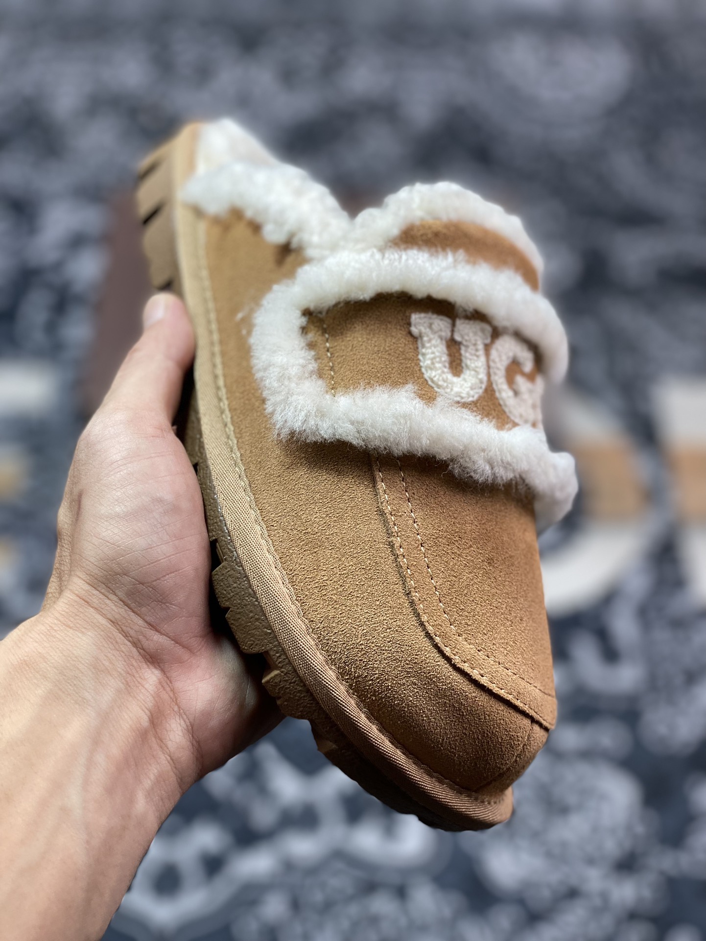 UGG W Classic Coquette Clog Slipper II 科凯特2.0系列时尚半拖鞋“栗子棕加绒”OB938/CHE