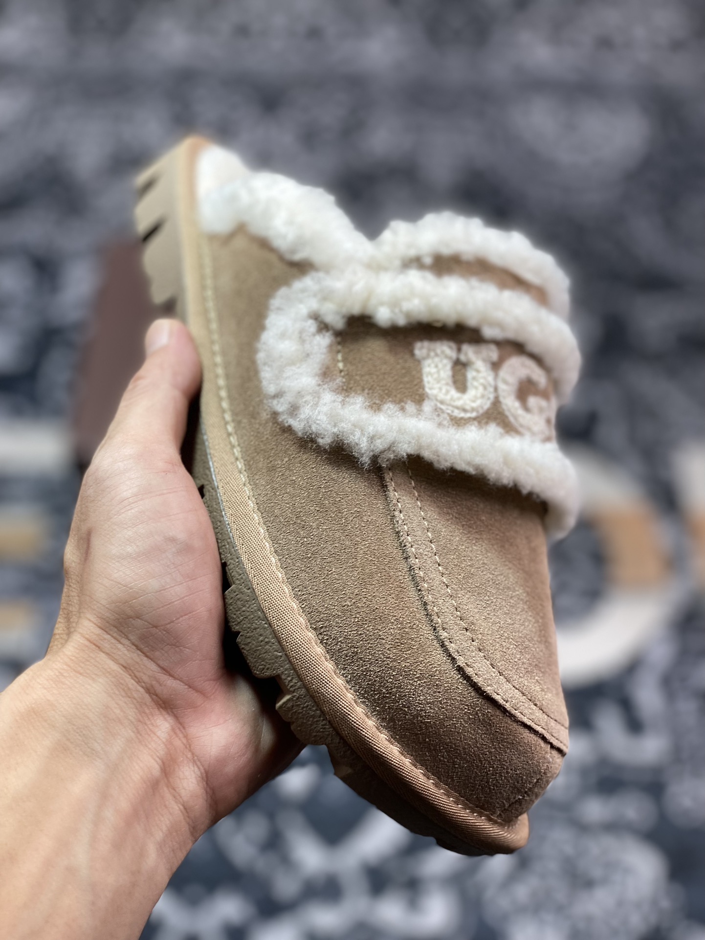 UGG W Classic Coquette Clog Slipper II 科凯特半拖鞋“深卡其加绒”OB938/KHAKI