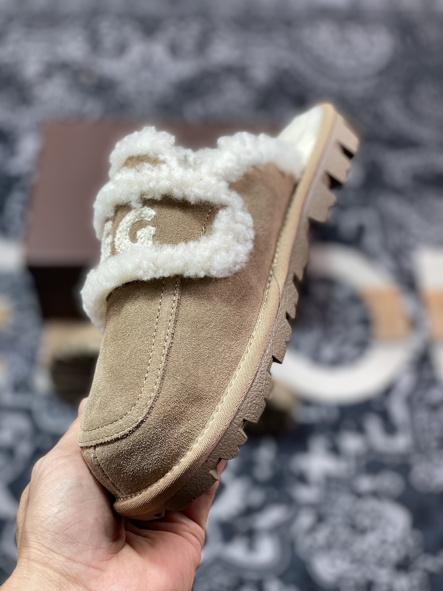 UGG W Classic Coquette Clog Slipper II 科凯特半拖鞋“深卡其加绒”OB938/KHAKI