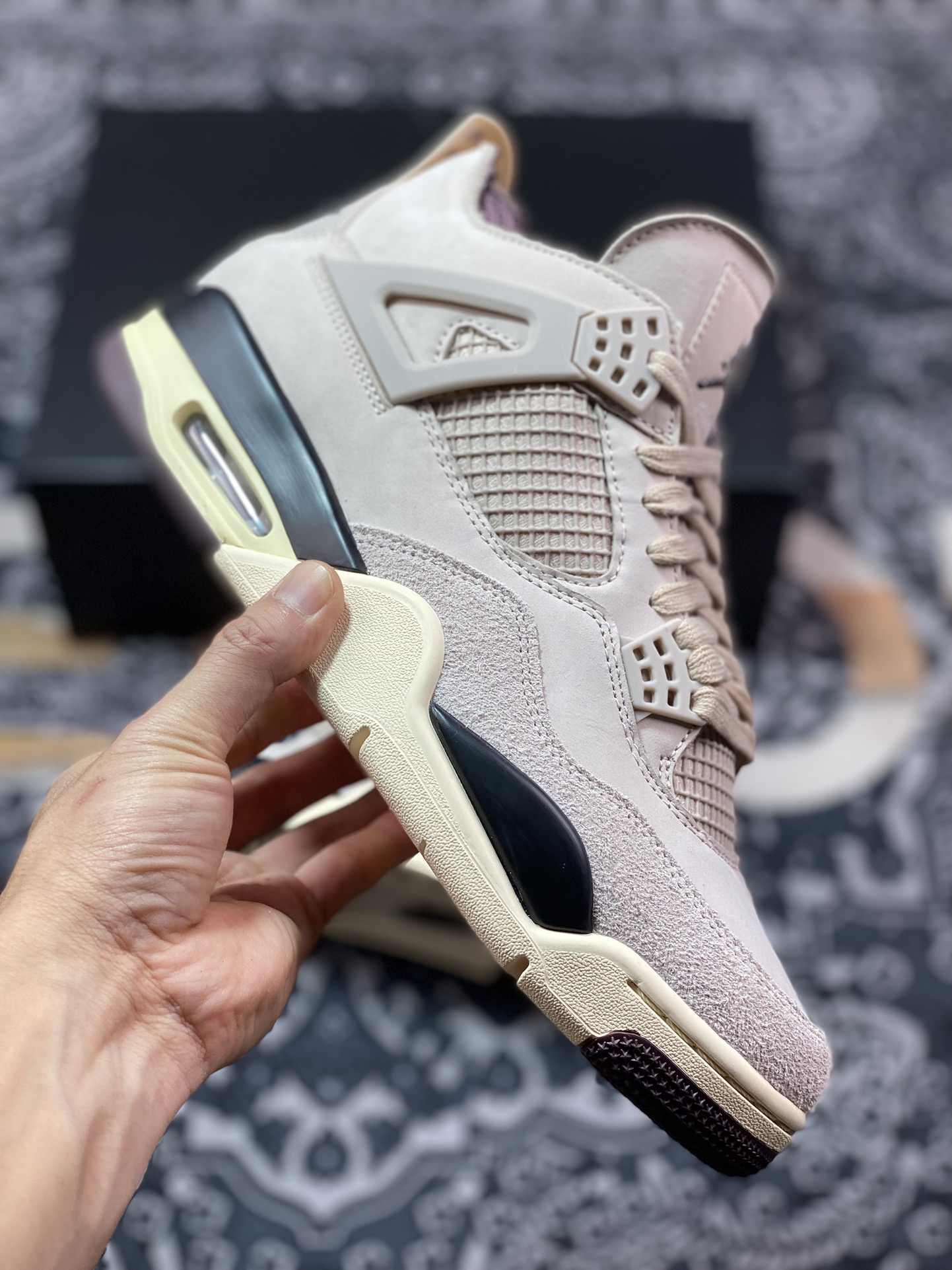 A Ma Maniére x Air Jordan AJ4 Retro SP”Violet Ore” AMM联名淡粉 FZ4810-200