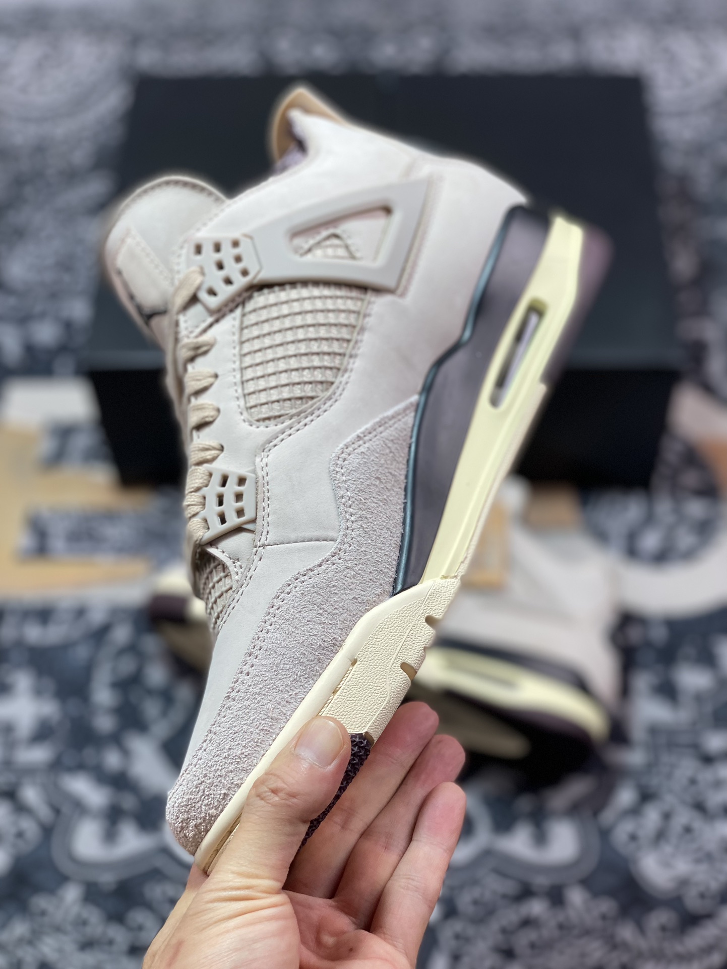 A Ma Maniére x Air Jordan AJ4 Retro SP”Violet Ore” AMM联名淡粉 FZ4810-200