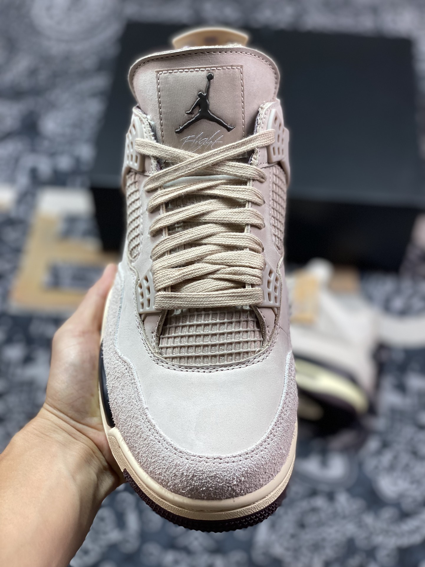 A Ma Maniére x Air Jordan AJ4 Retro SP”Violet Ore” AMM联名淡粉 FZ4810-200