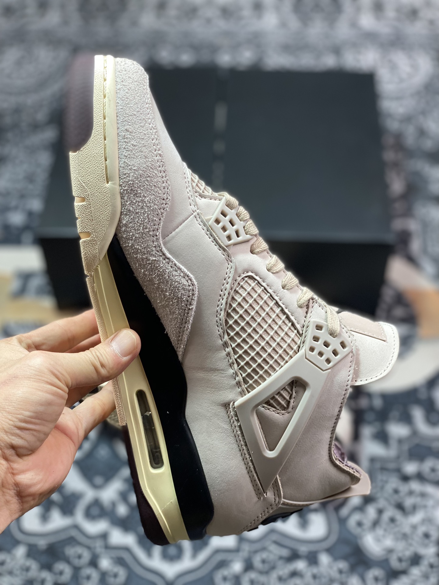 A Ma Maniére x Air Jordan AJ4 Retro SP”Violet Ore” AMM联名淡粉 FZ4810-200