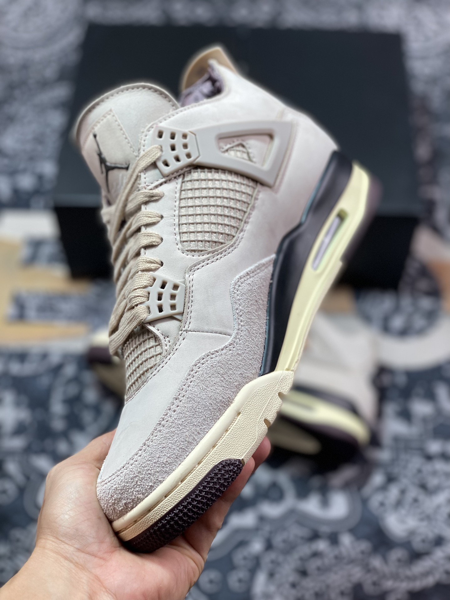 A Ma Maniére x Air Jordan AJ4 Retro SP”Violet Ore” AMM联名淡粉 FZ4810-200