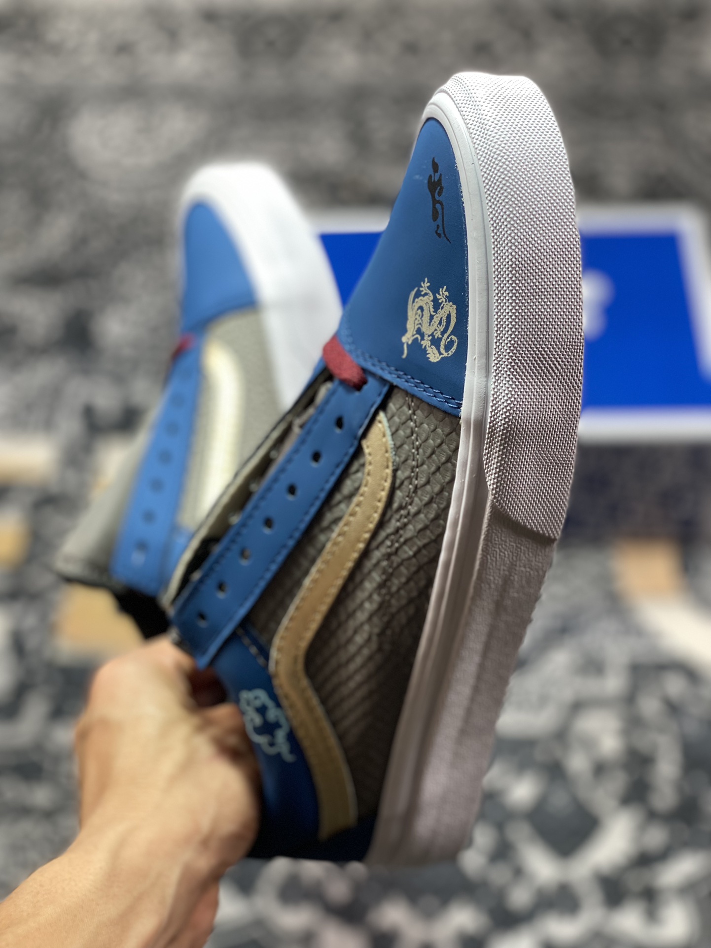 Vans Old Skool 黑神话悟空 祥云龙纹 游戏主题 解构复古减震耐磨轻便低帮板鞋