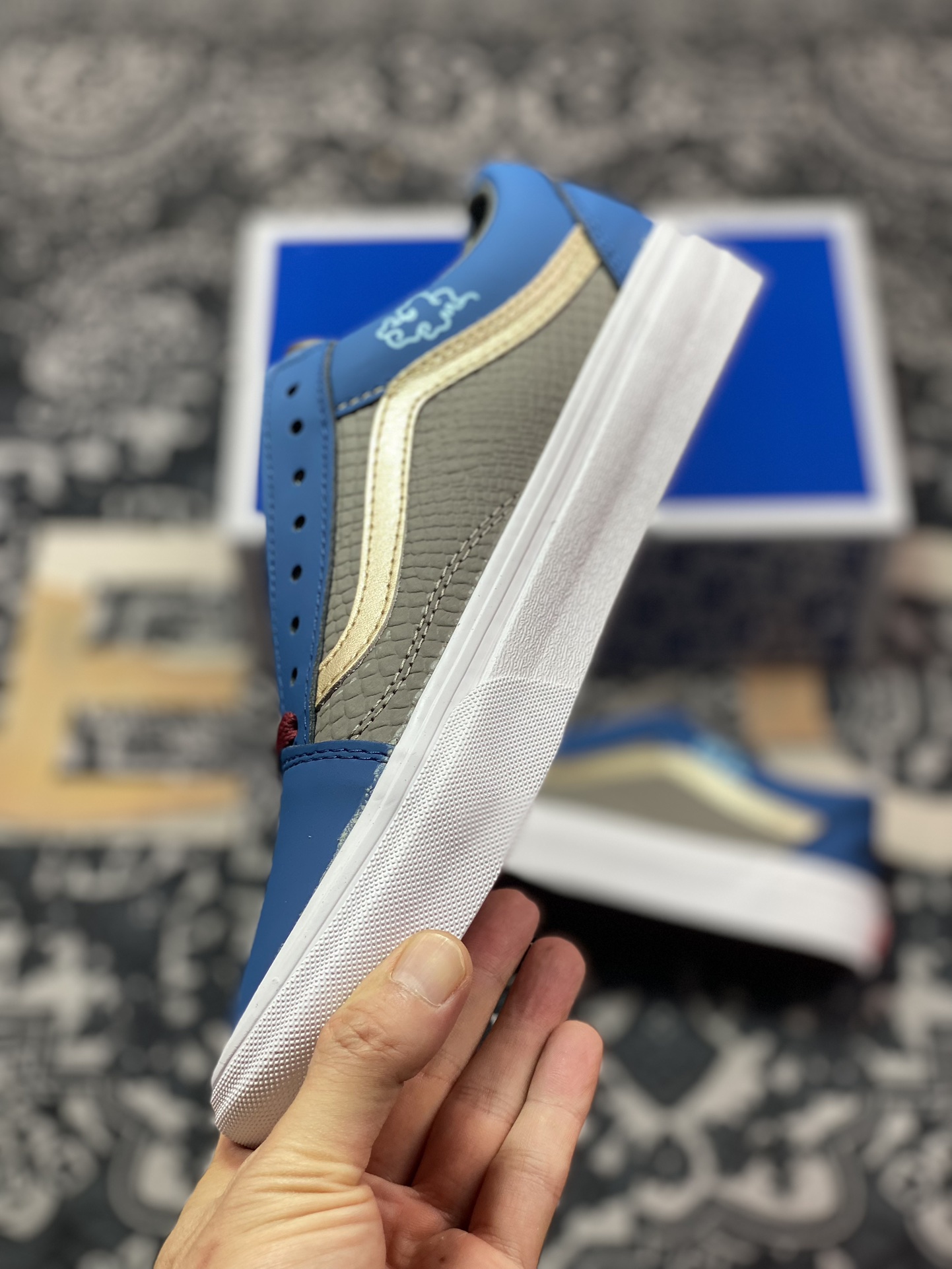 Vans Old Skool 黑神话悟空 祥云龙纹 游戏主题 解构复古减震耐磨轻便低帮板鞋