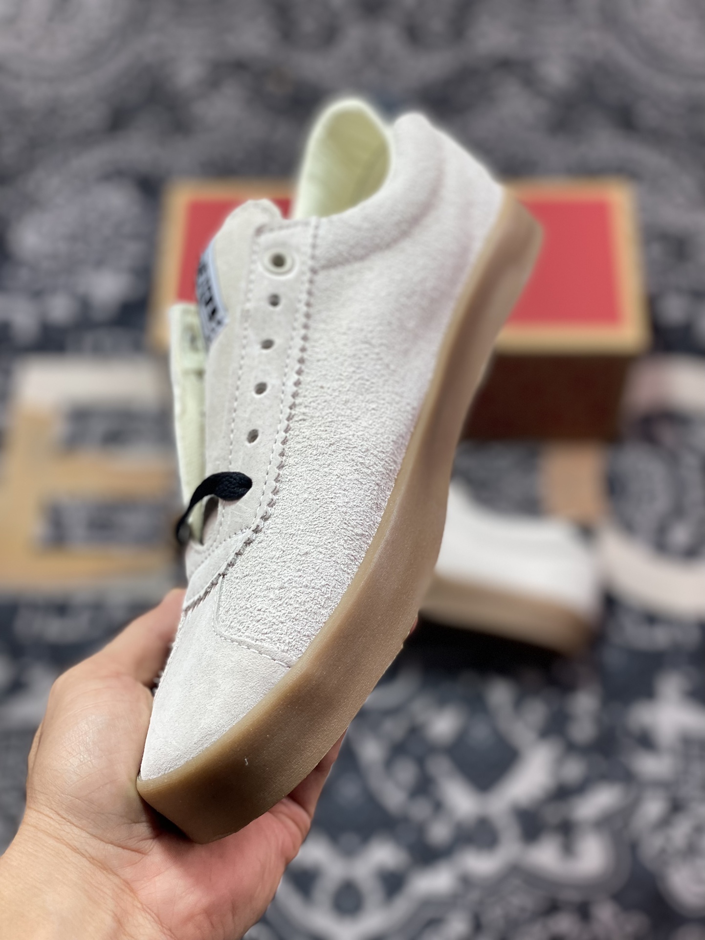 Vans Epoch Sport LX黑棕/米棕 全麂皮低帮复古休闲硫化鞋