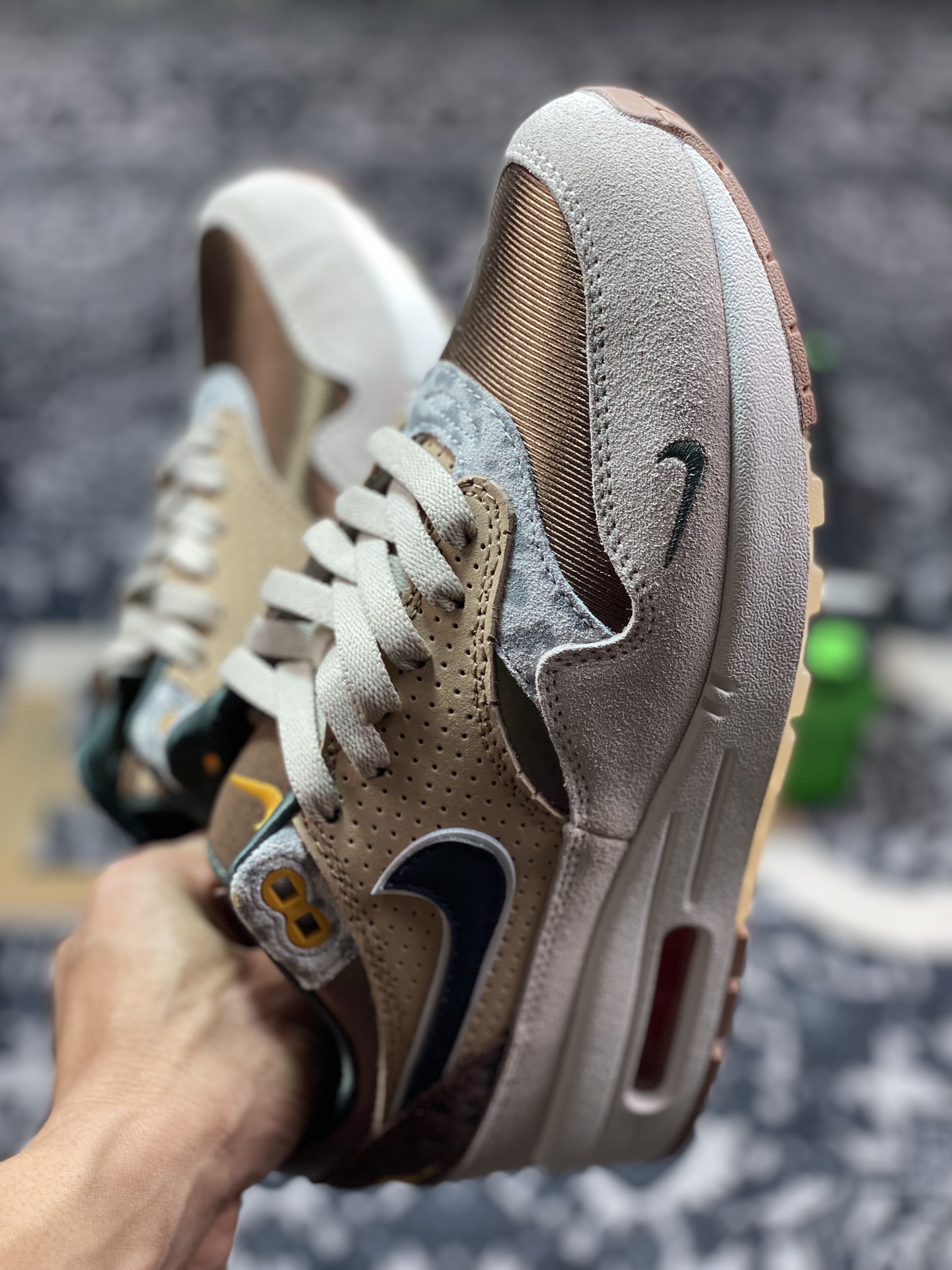 OWF纯原 Division Street x Nike Air Max 1 初代复古气垫慢跑鞋 DS联名 HQ2640-200