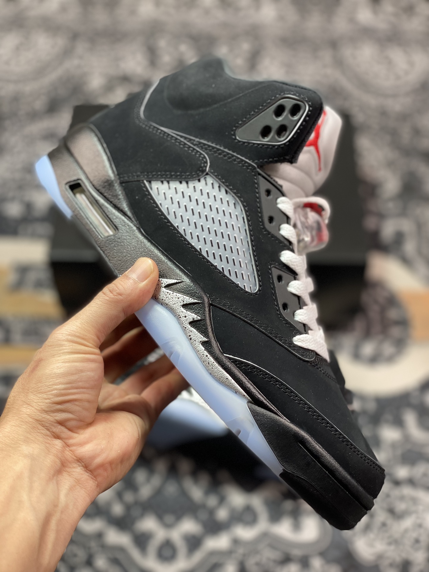 纯原版本 Air Jordan 5 Retro ” Black Metallic Reimagined ” AJ5乔5 男子文化篮球鞋 HF3975-001