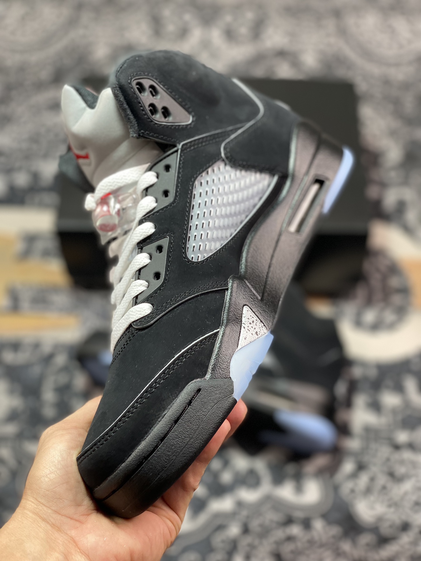 纯原版本 Air Jordan 5 Retro ” Black Metallic Reimagined ” AJ5乔5 男子文化篮球鞋 HF3975-001