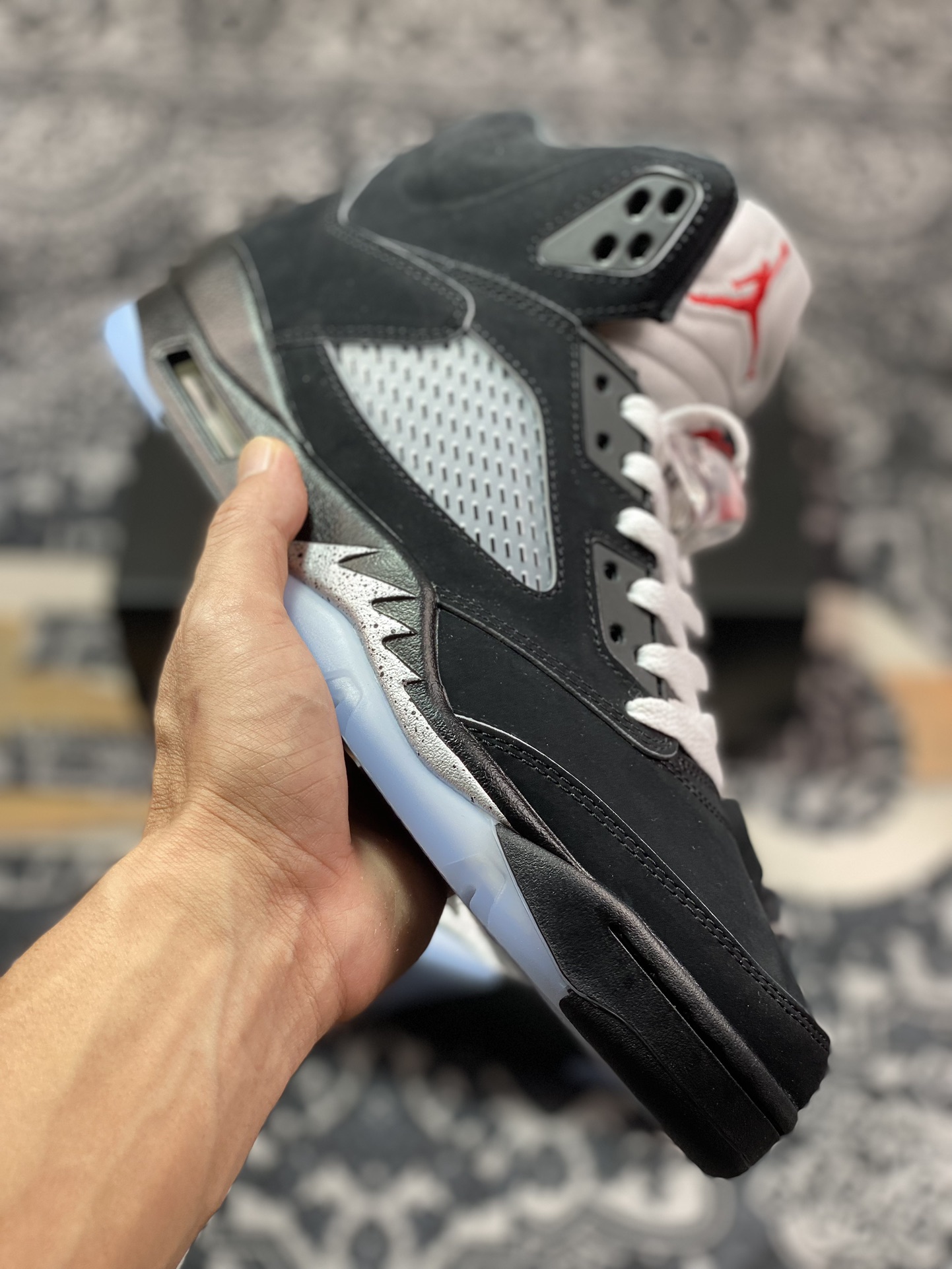 纯原版本 Air Jordan 5 Retro ” Black Metallic Reimagined ” AJ5乔5 男子文化篮球鞋 HF3975-001