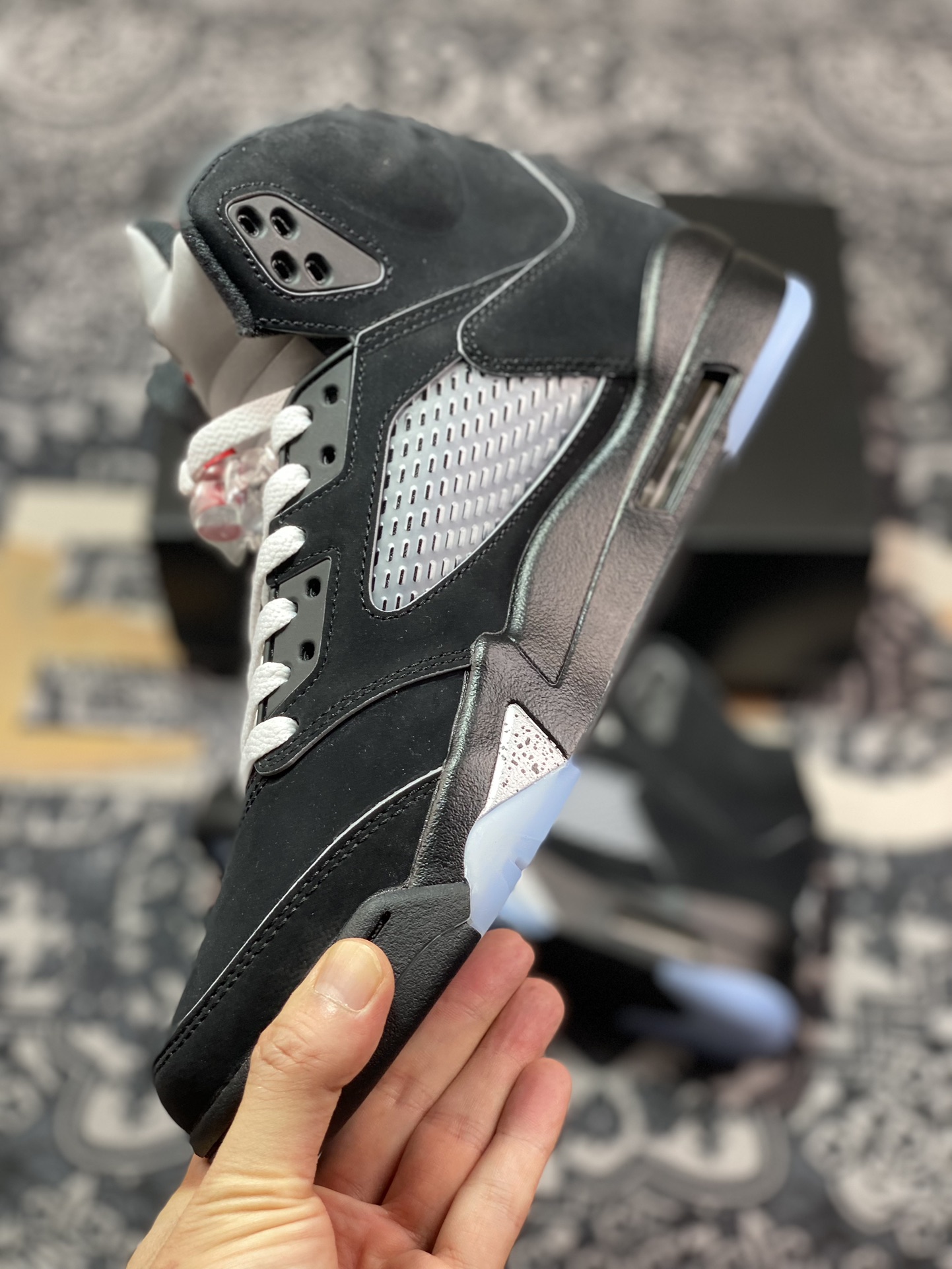 纯原版本 Air Jordan 5 Retro ” Black Metallic Reimagined ” AJ5乔5 男子文化篮球鞋 HF3975-001