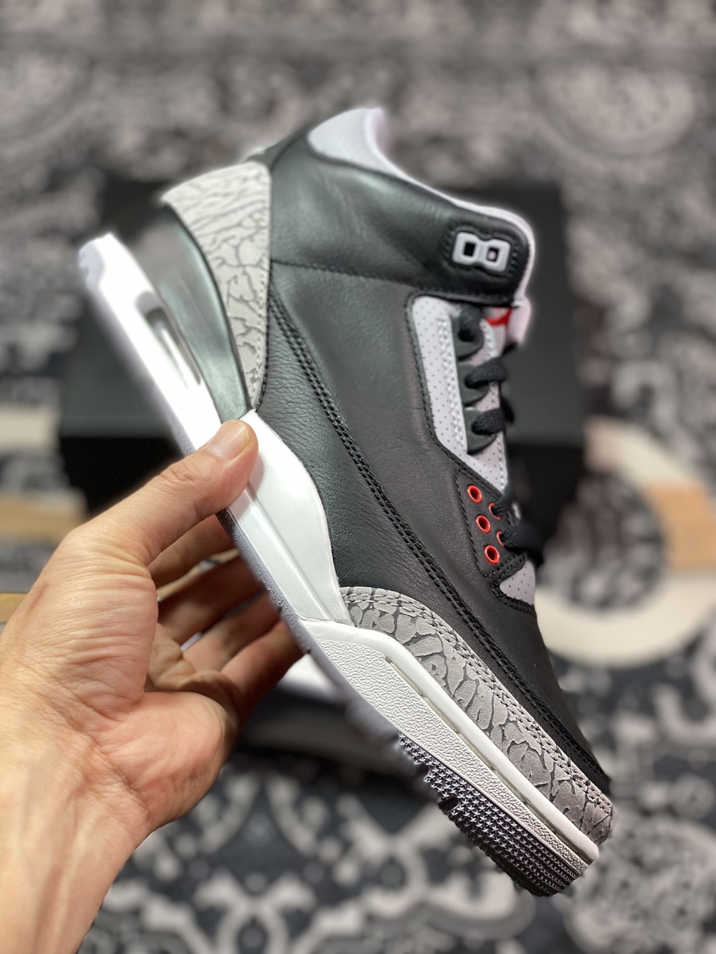 Y3 Air Jordan 3 复刻黑水泥 DN3707-010