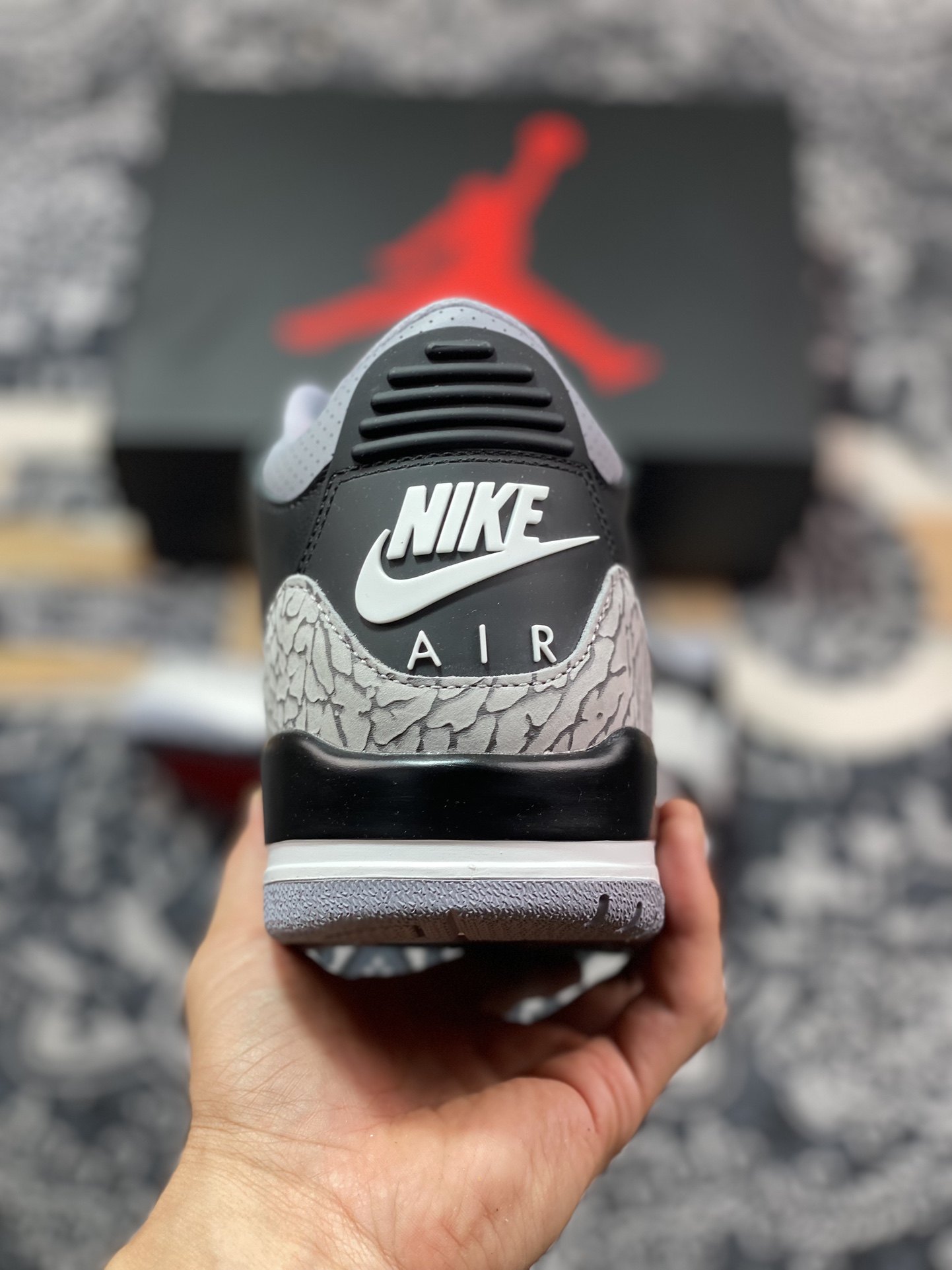 Y3 Air Jordan 3 复刻黑水泥 DN3707-010