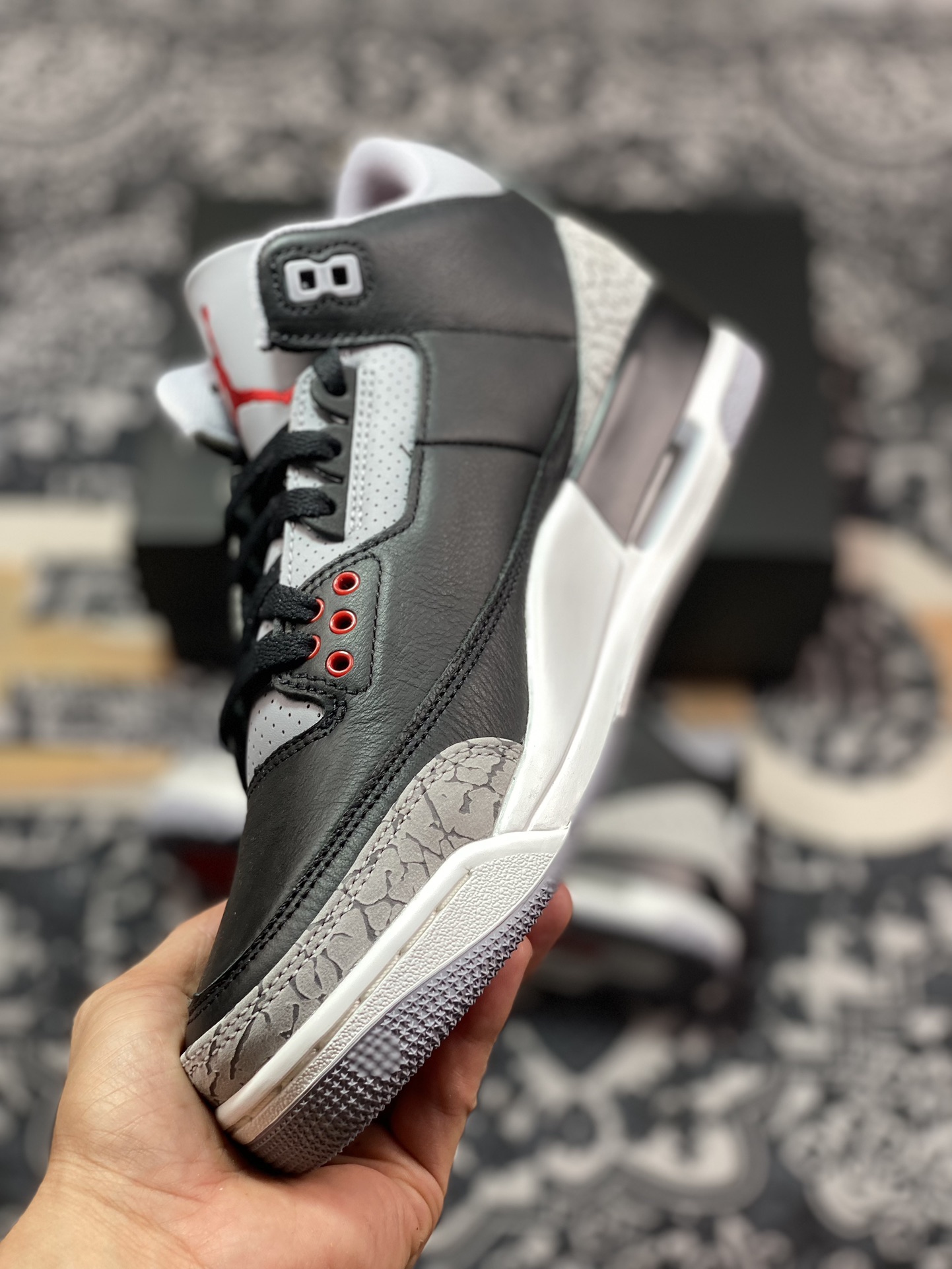 Y3 Air Jordan 3 复刻黑水泥 DN3707-010