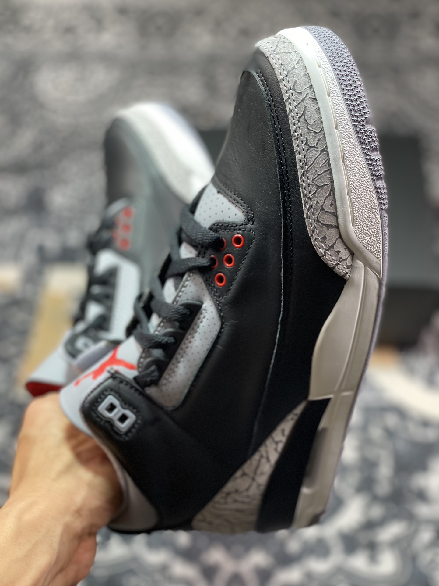 Y3 Air Jordan 3 复刻黑水泥 DN3707-010