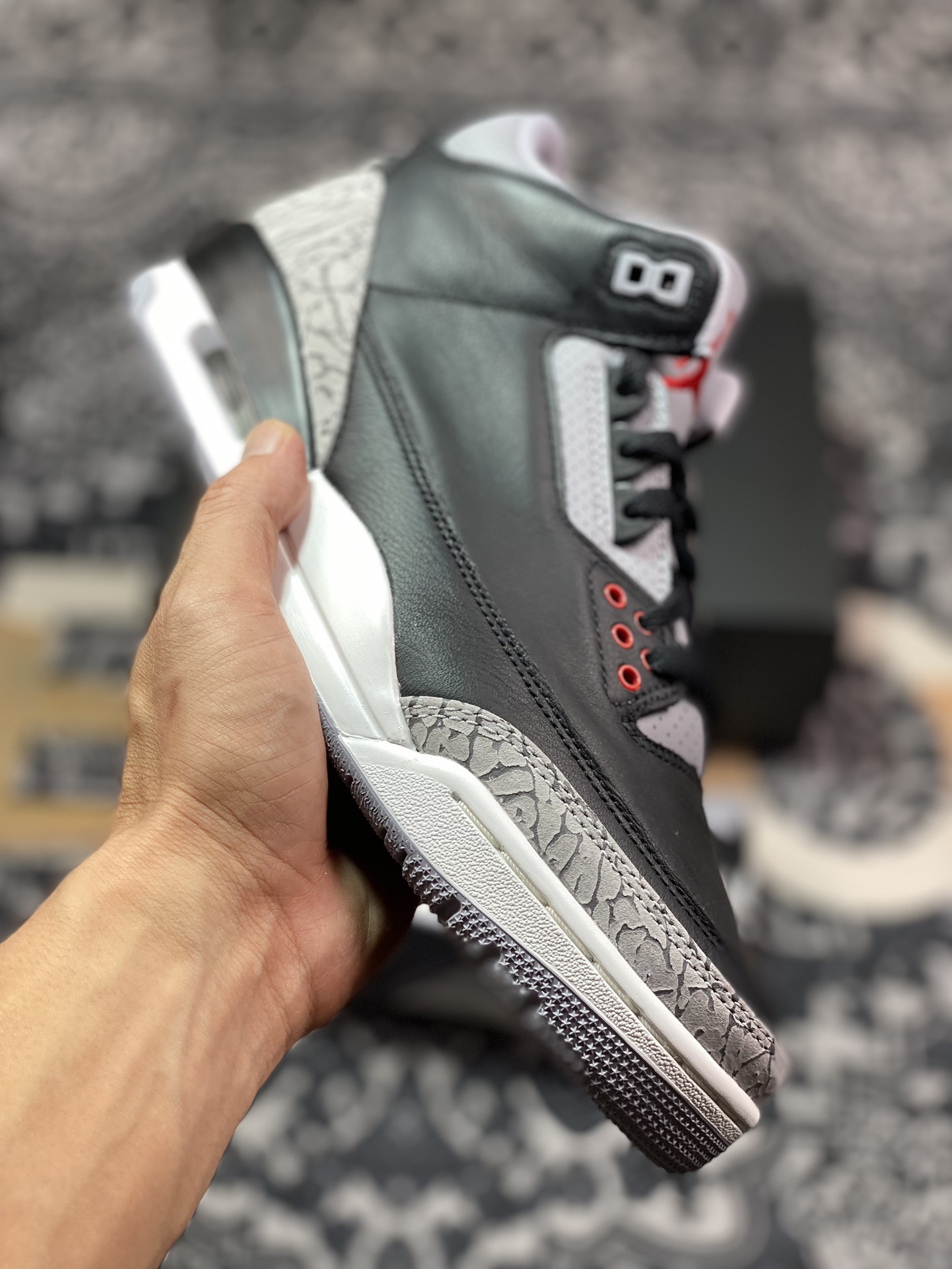 Y3 Air Jordan 3 复刻黑水泥 DN3707-010