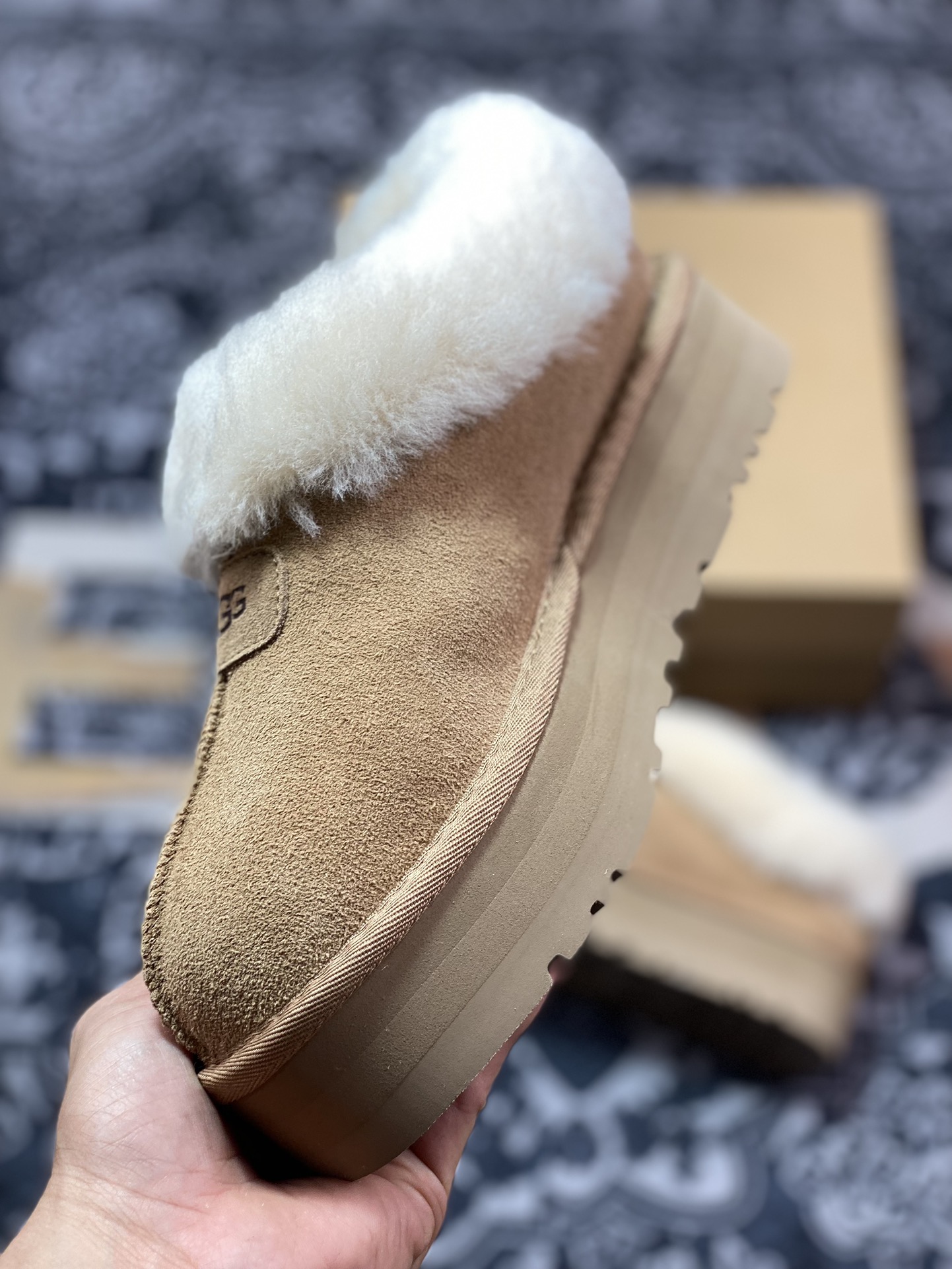 UGG W Nita 大喜庆 厚底 低帮雪地靴 严寒送暖来了