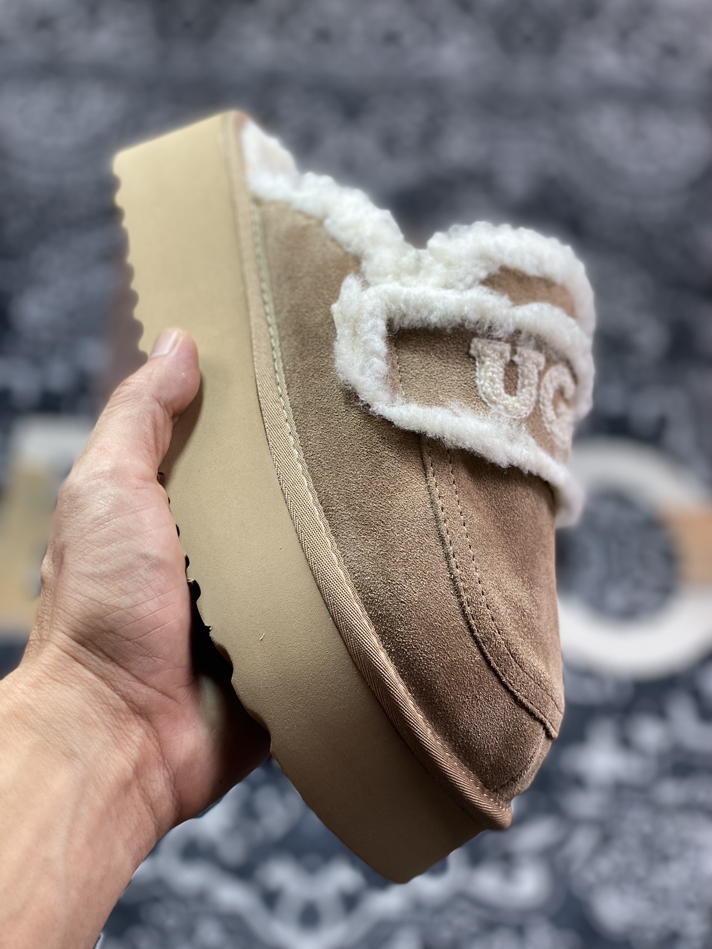 UGG W Classic Coquette Clog Slipper II 科凯特2.0加厚款系列半拖鞋“深卡其加绒”OB938/KHAKI