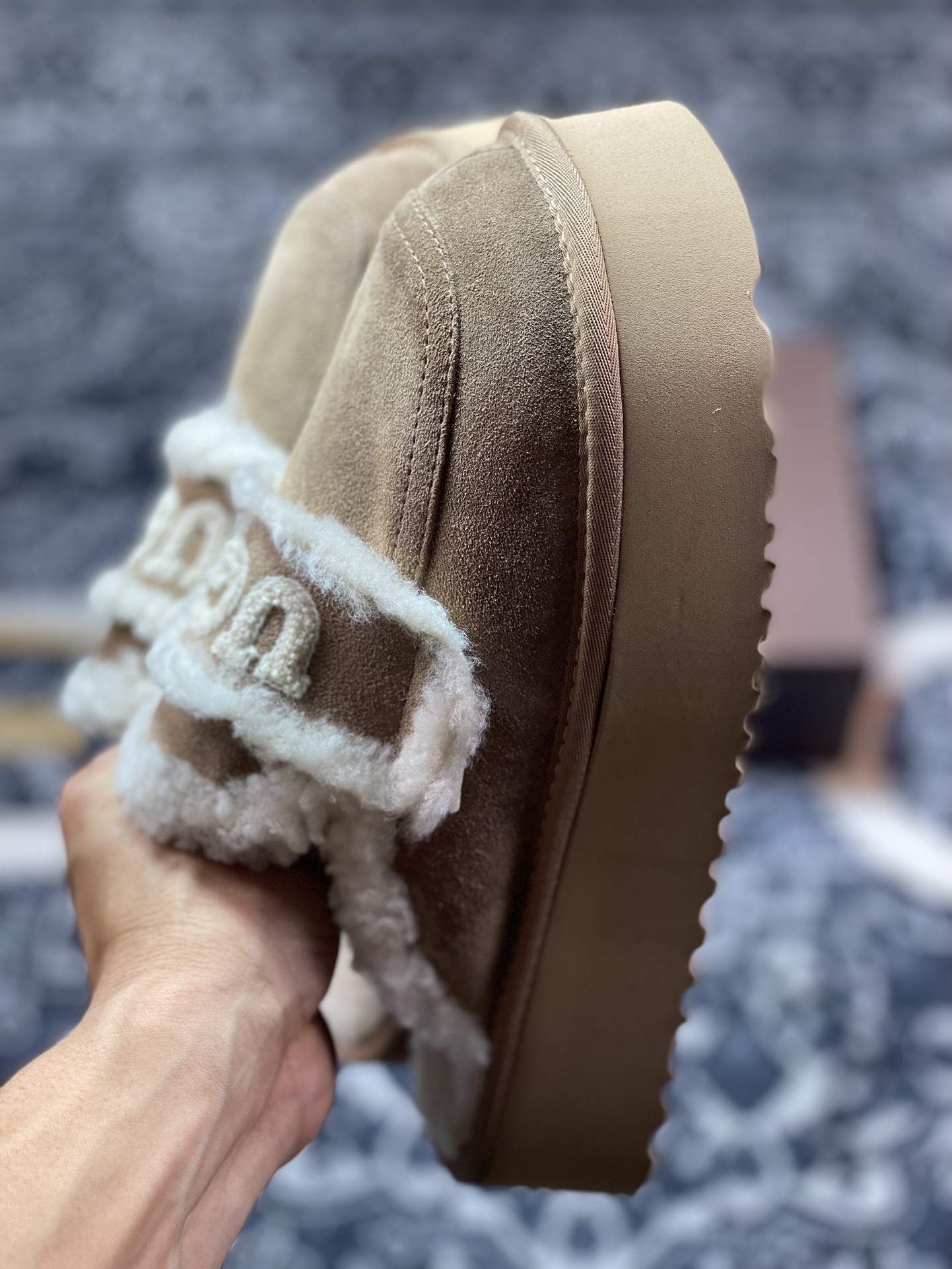 UGG W Classic Coquette Clog Slipper II 科凯特2.0加厚款系列半拖鞋“深卡其加绒”OB938/KHAKI