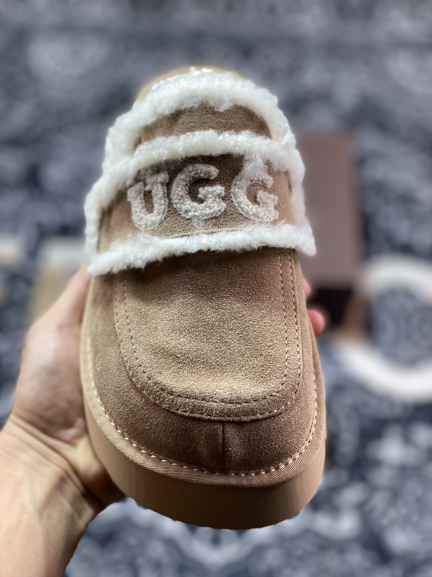 UGG W Classic Coquette Clog Slipper II 科凯特2.0加厚款系列半拖鞋“深卡其加绒”OB938/KHAKI