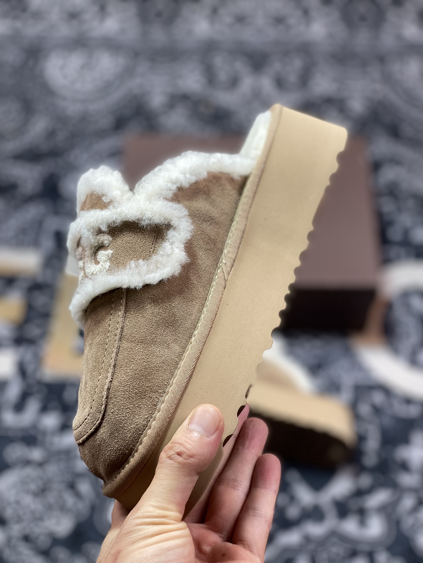 UGG W Classic Coquette Clog Slipper II 科凯特2.0加厚款系列半拖鞋“深卡其加绒”OB938/KHAKI