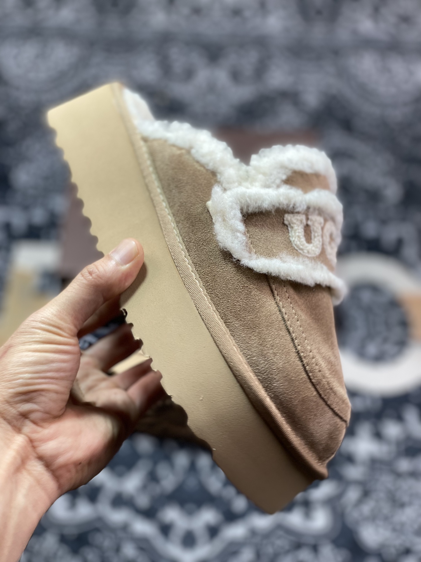 UGG W Classic Coquette Clog Slipper II 科凯特2.0加厚款系列半拖鞋“深卡其加绒”OB938/KHAKI