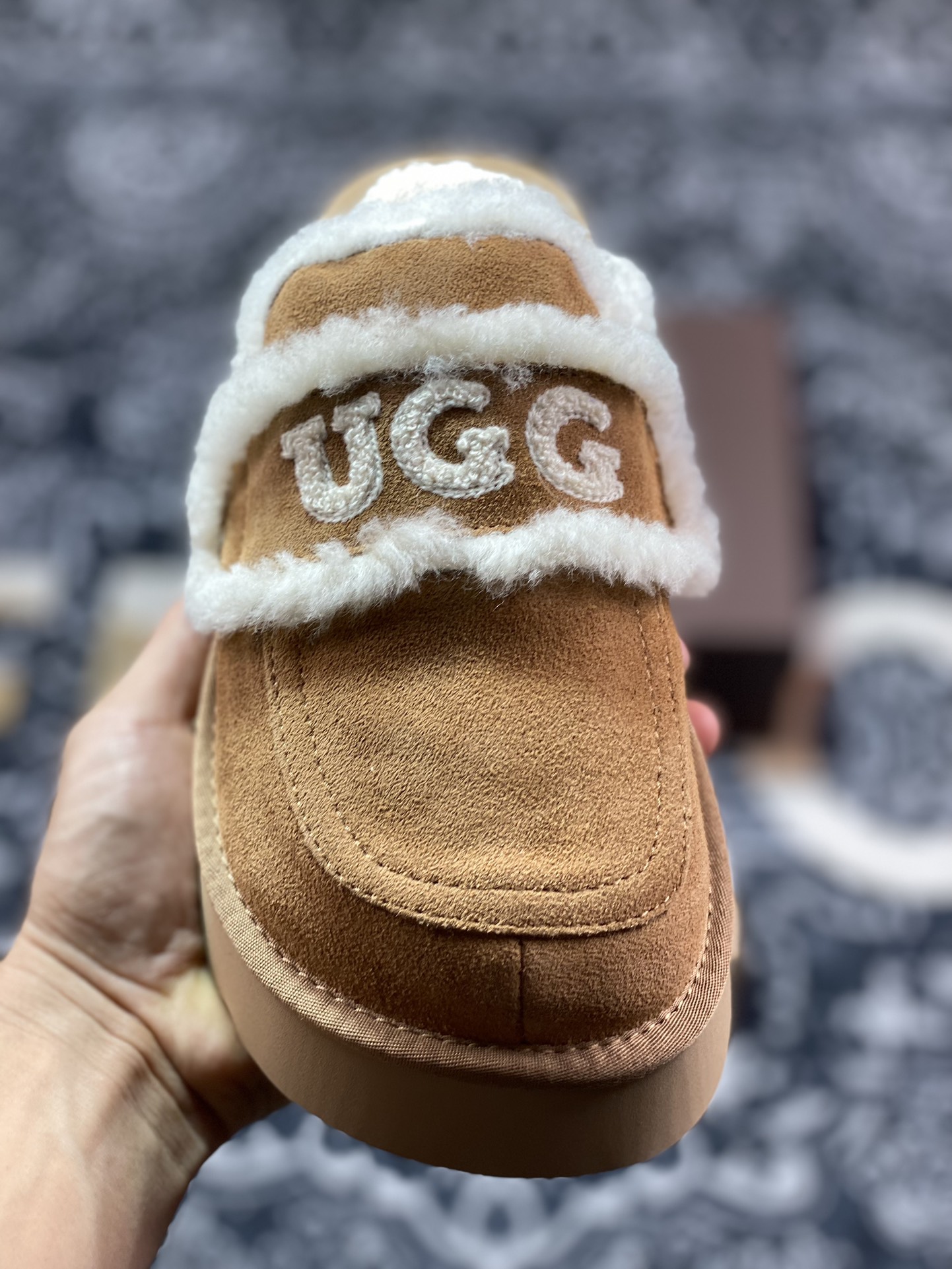 UGG W Classic Coquette Clog Slipper II 科凯特2.0加厚款系列时尚半拖鞋“栗子棕加绒”OB938/CHE