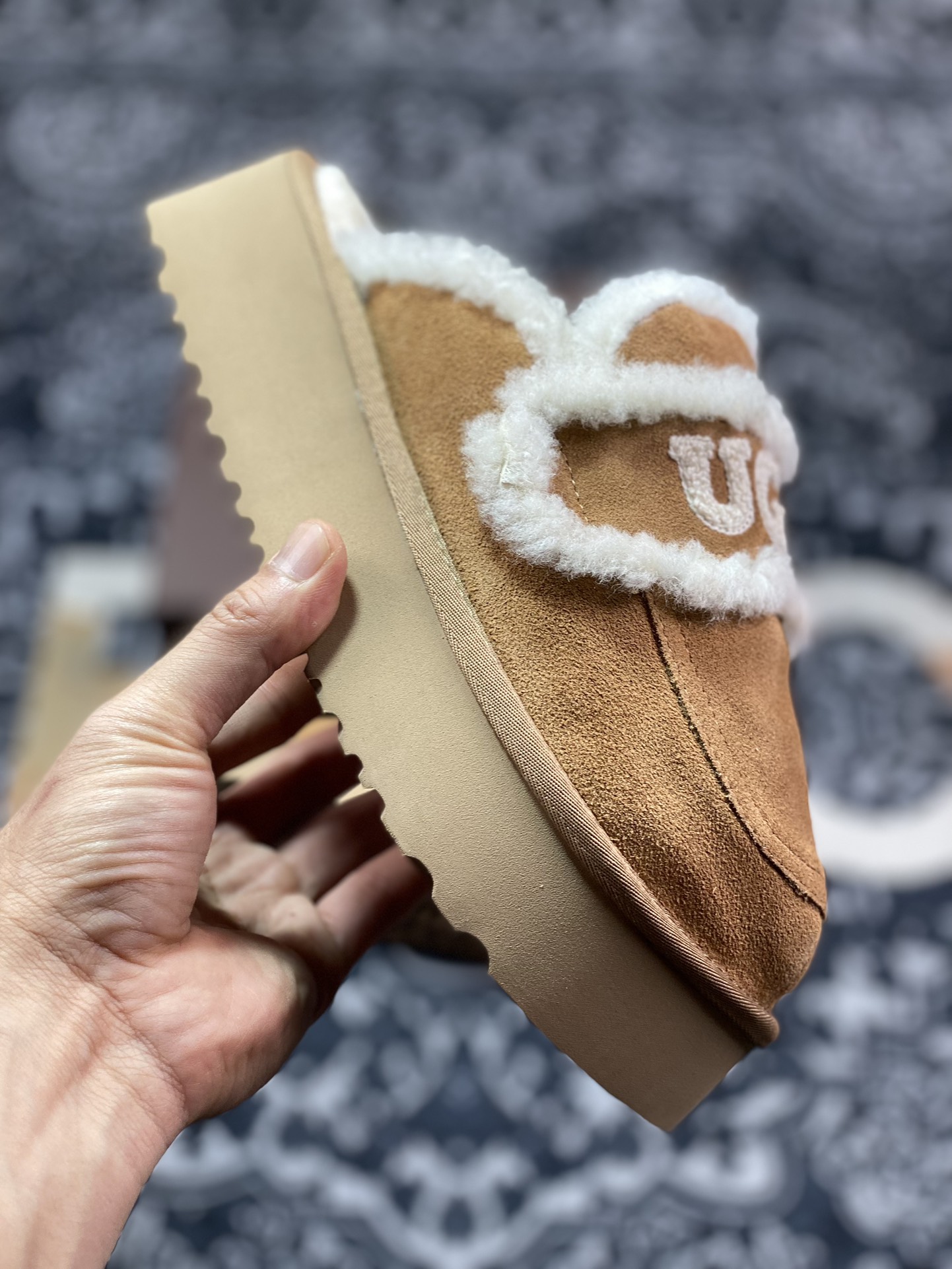 UGG W Classic Coquette Clog Slipper II 科凯特2.0加厚款系列时尚半拖鞋“栗子棕加绒”OB938/CHE