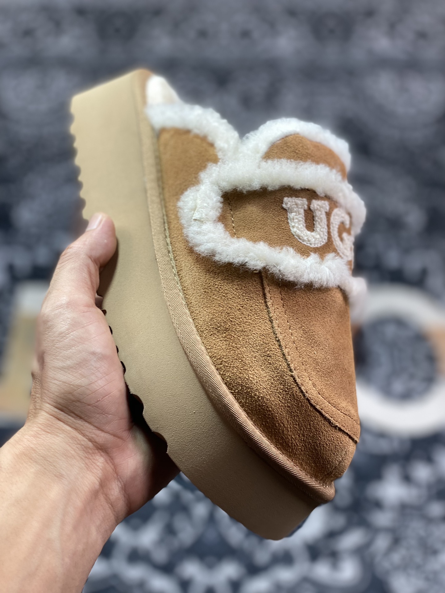 UGG W Classic Coquette Clog Slipper II 科凯特2.0加厚款系列时尚半拖鞋“栗子棕加绒”OB938/CHE