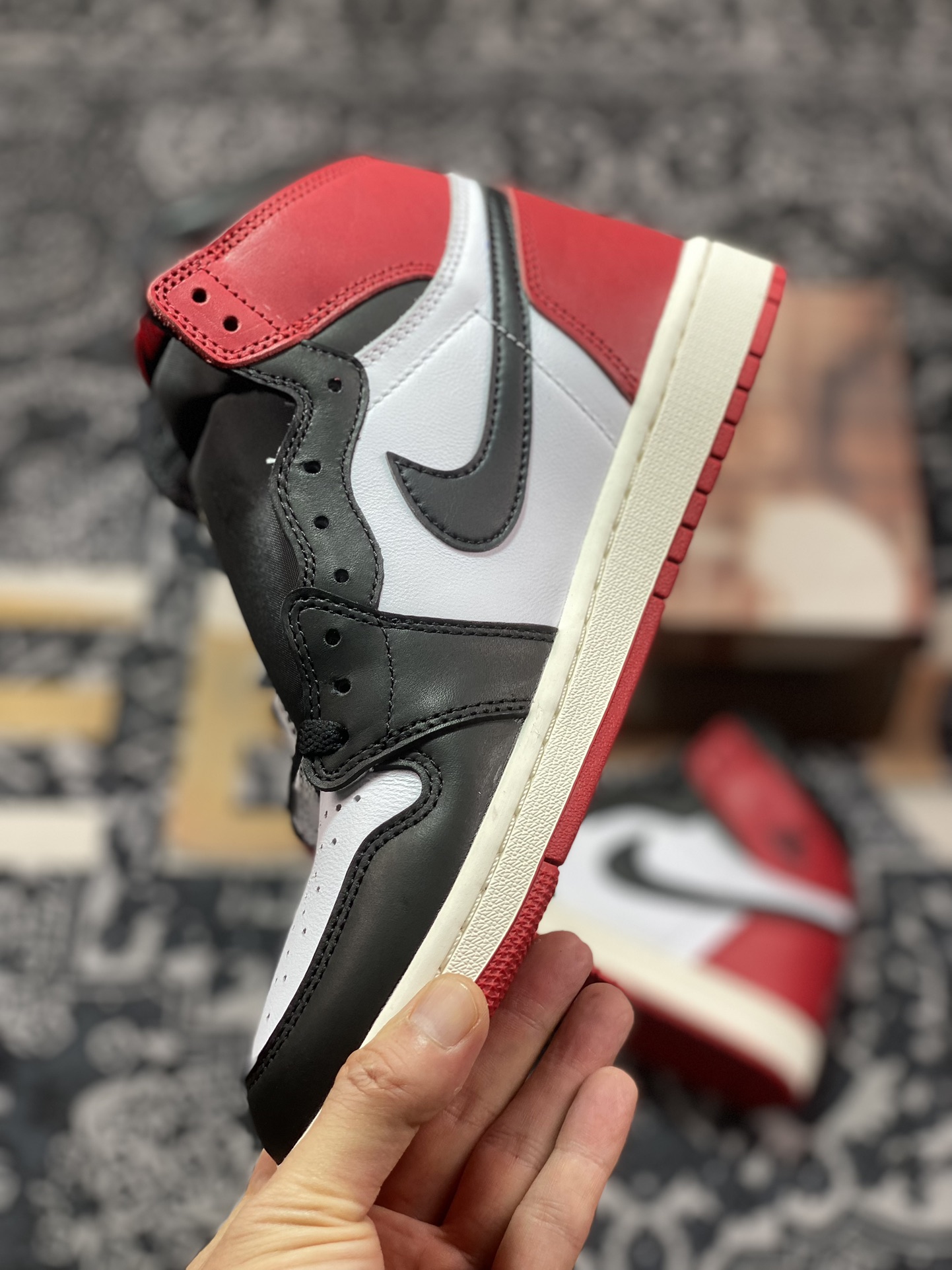 Og纯原 Air Jordan 1 High OG ”Black Toe Reimagined” AJ1 乔1全新黑脚趾 DZ5485-106