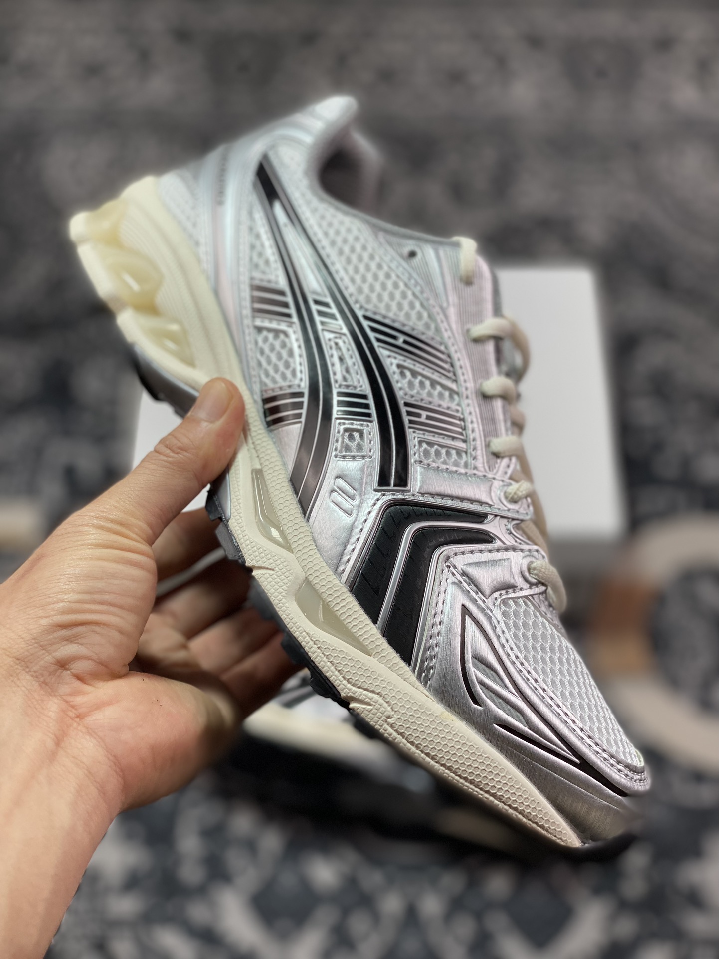 纯原 Asics 亚瑟士 GEL-Kayano 14 低帮运动休闲跑步鞋 1201A457-101