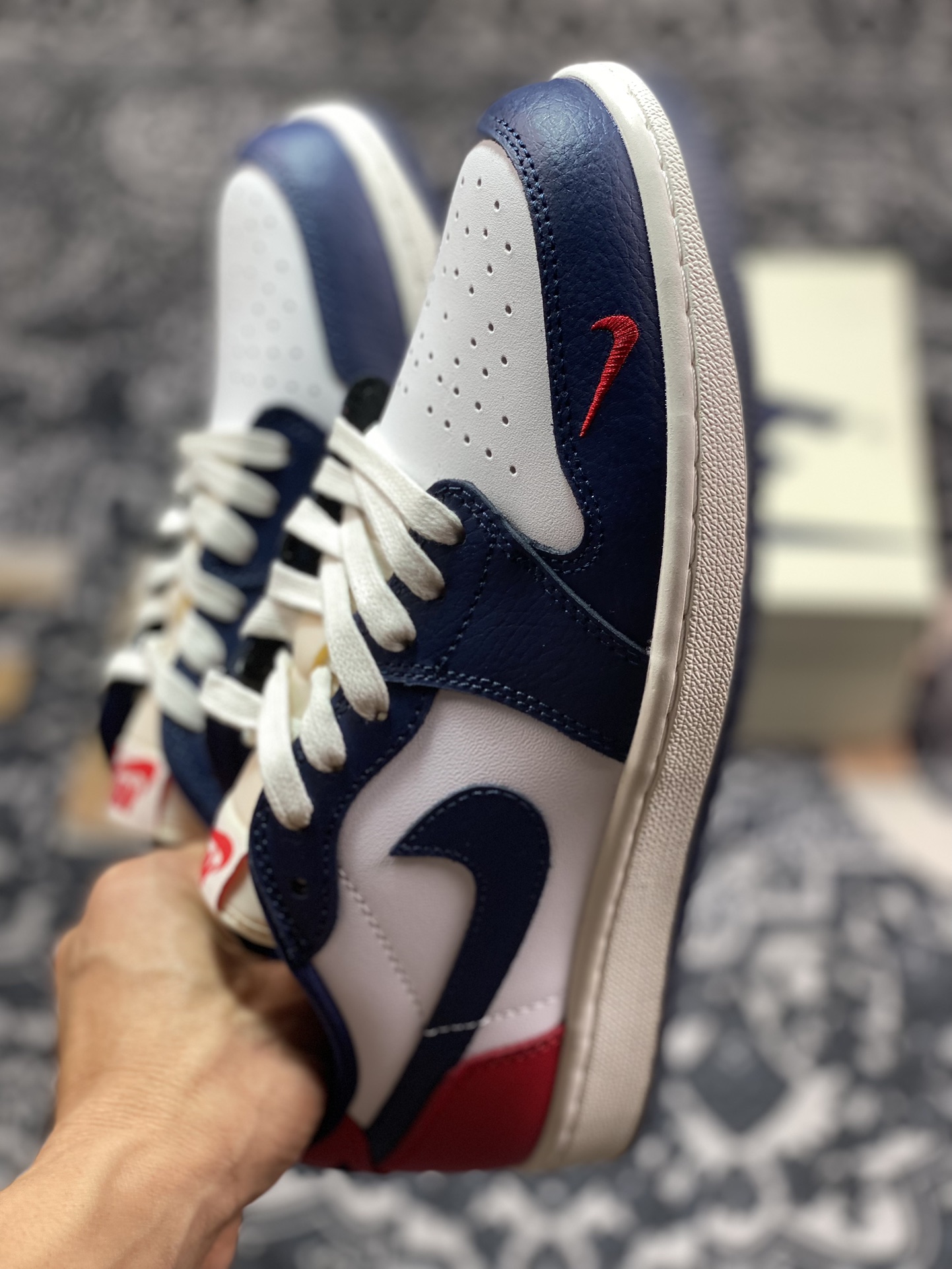 Air Jordan 1 Low 红白蓝 AJ1乔1低帮休闲板鞋 HQ2993-100