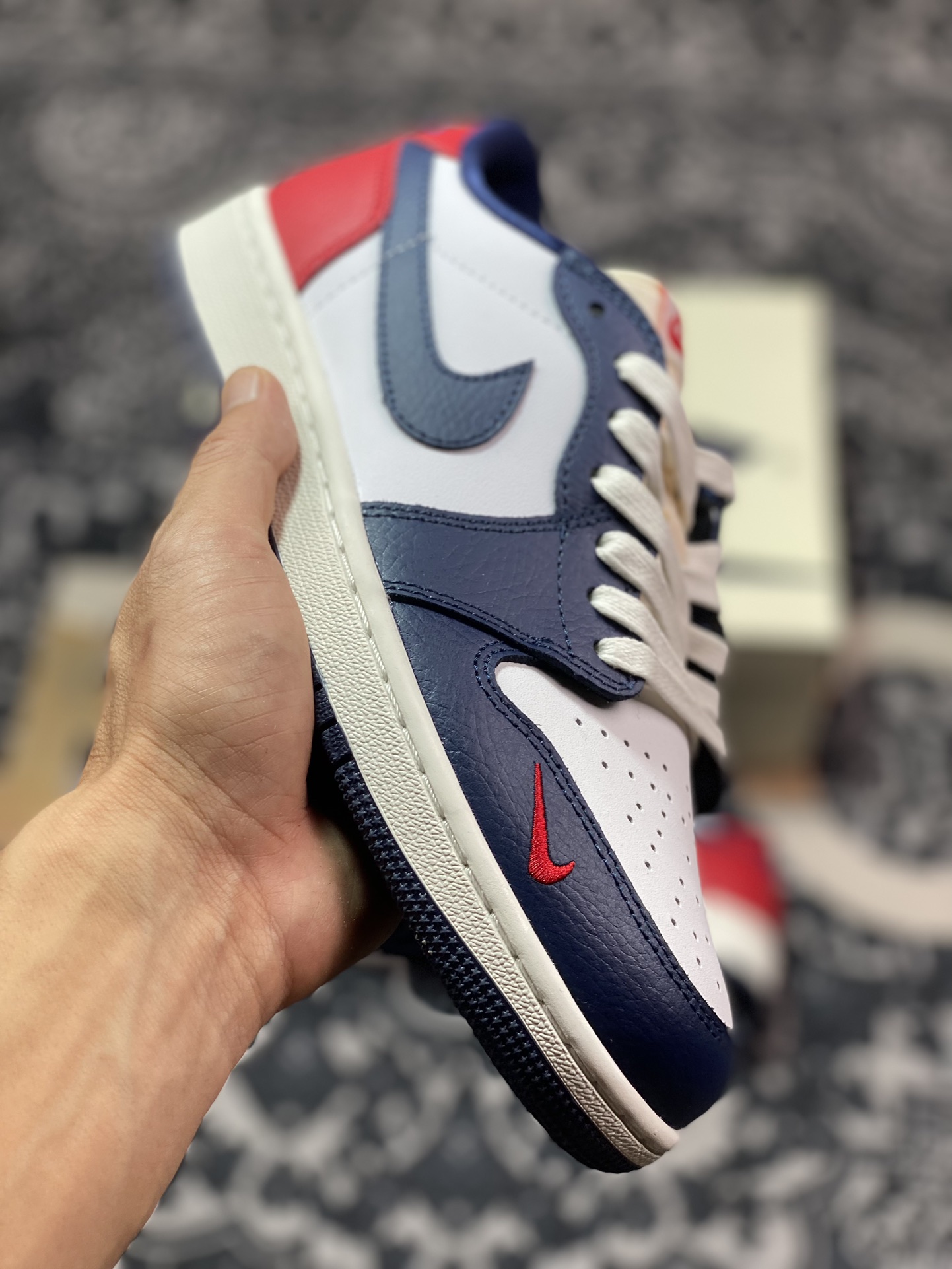 Air Jordan 1 Low 红白蓝 AJ1乔1低帮休闲板鞋 HQ2993-100