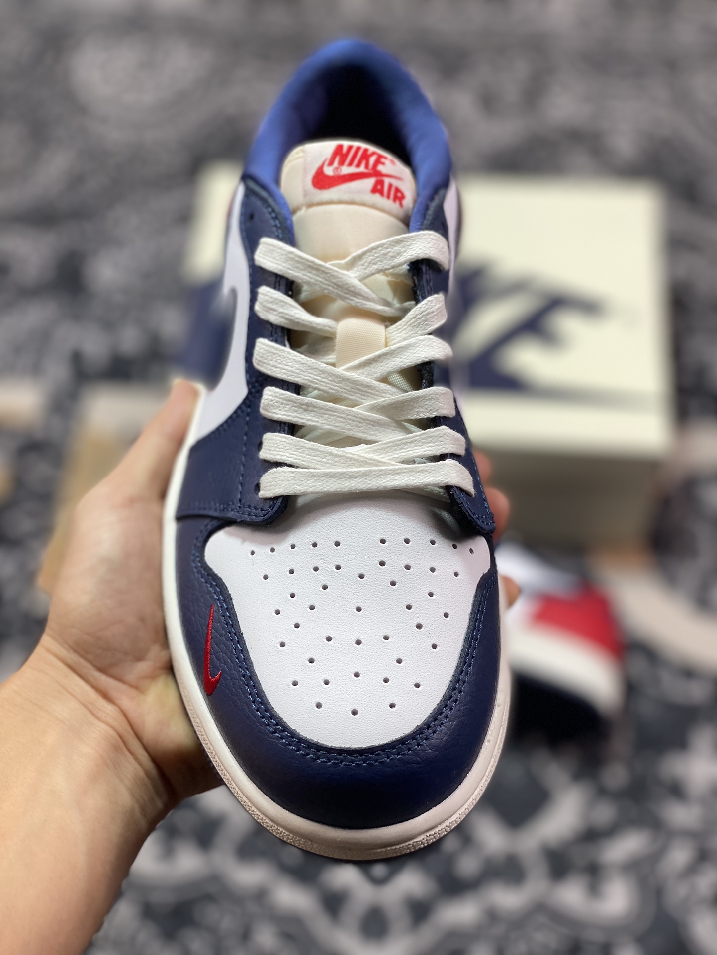 Air Jordan 1 Low 红白蓝 AJ1乔1低帮休闲板鞋 HQ2993-100