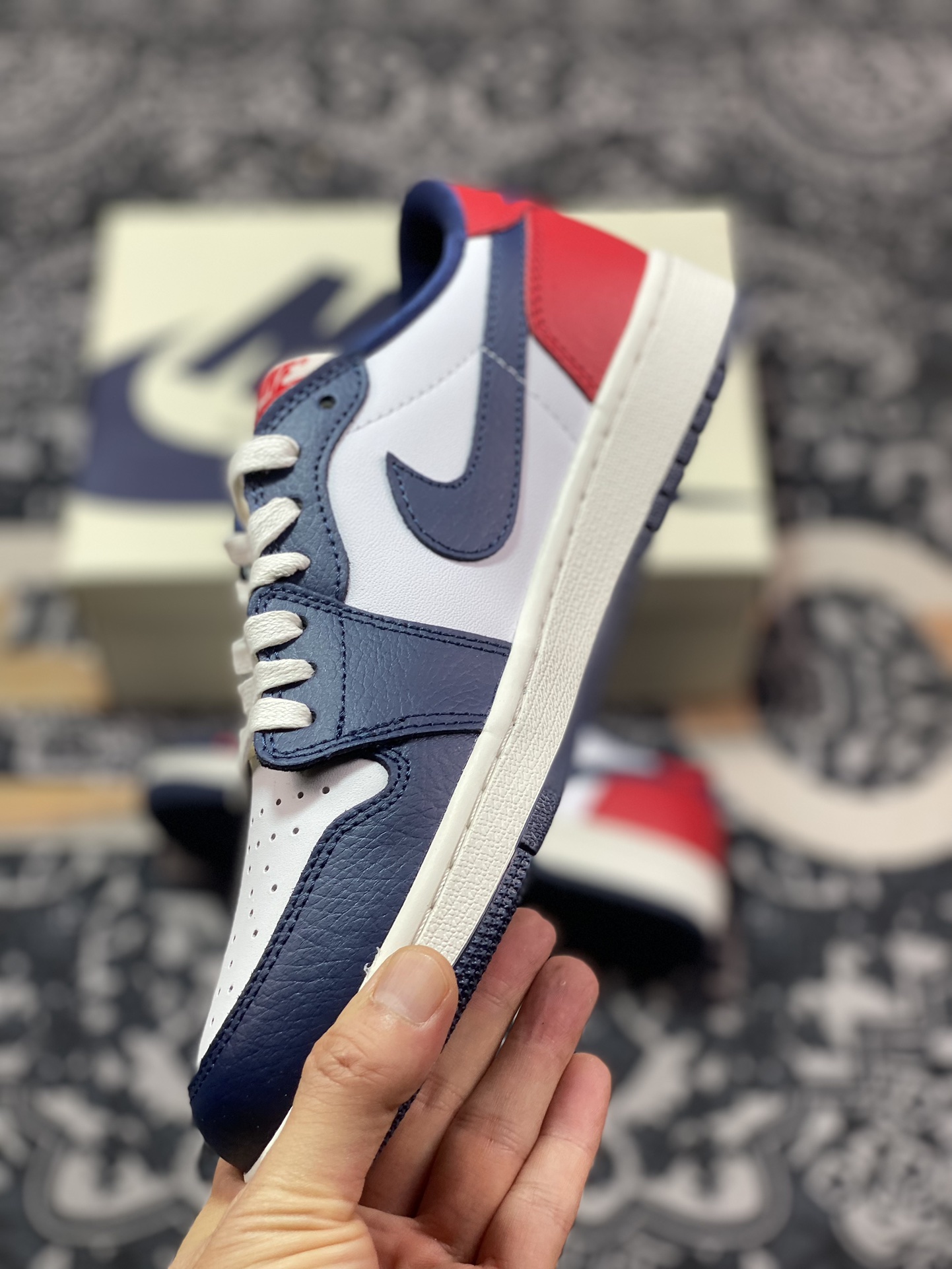 Air Jordan 1 Low 红白蓝 AJ1乔1低帮休闲板鞋 HQ2993-100