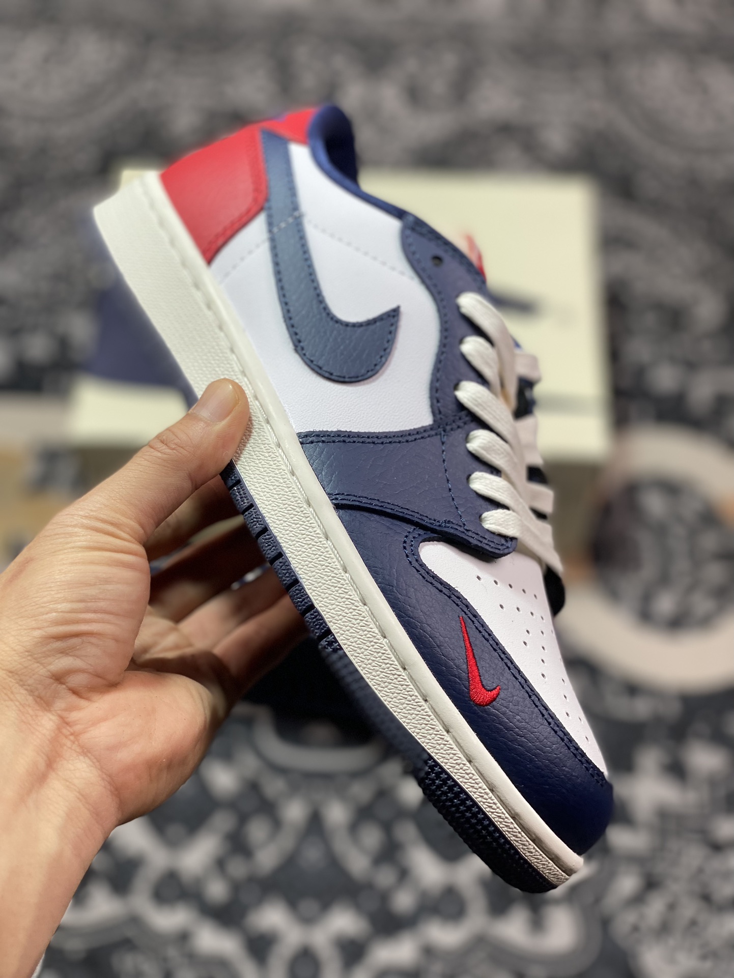 Air Jordan 1 Low 红白蓝 AJ1乔1低帮休闲板鞋 HQ2993-100