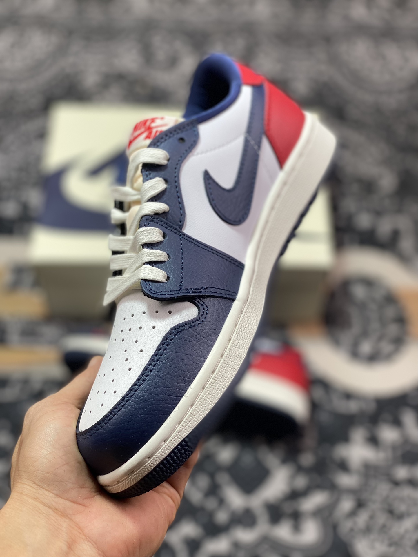 Air Jordan 1 Low 红白蓝 AJ1乔1低帮休闲板鞋 HQ2993-100