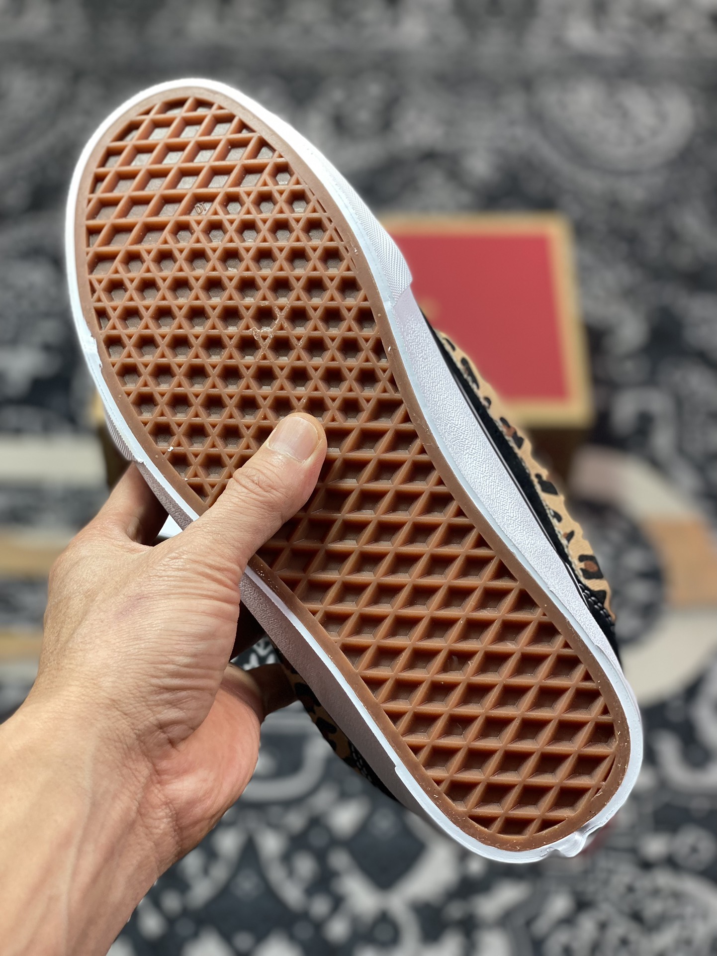 Vans Knu Skool 豹纹 万斯低帮复古休闲硫化面包鞋 VN000D2GBA2